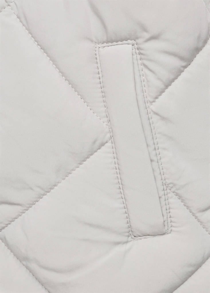 Hood puffer coat — Light/Pastel Grey
