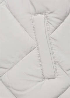 Hood puffer coat — Light/Pastel Grey 3