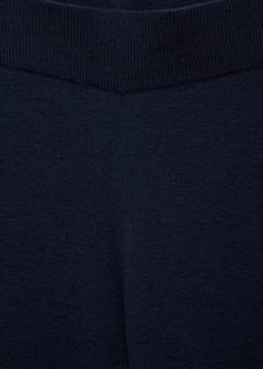 Straight knitted trousers — Navy 6