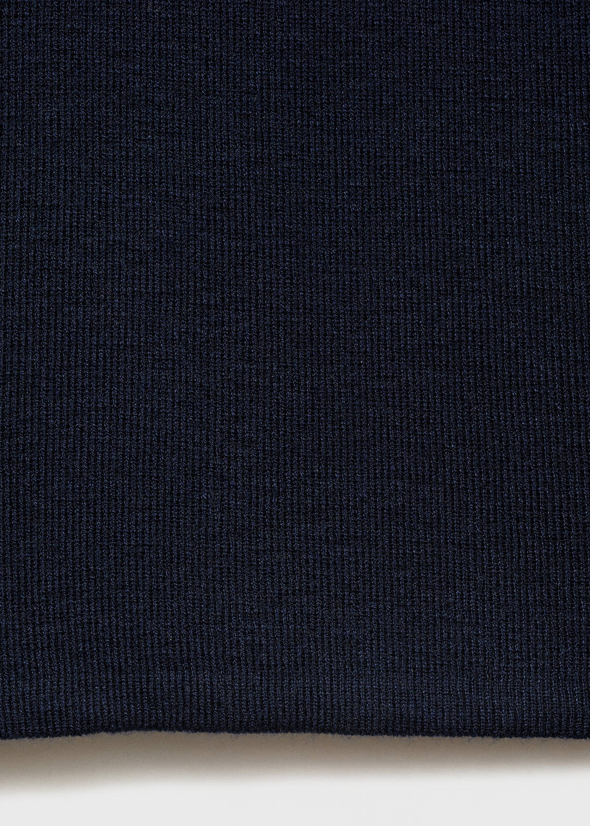 Straight knitted trousers — Navy