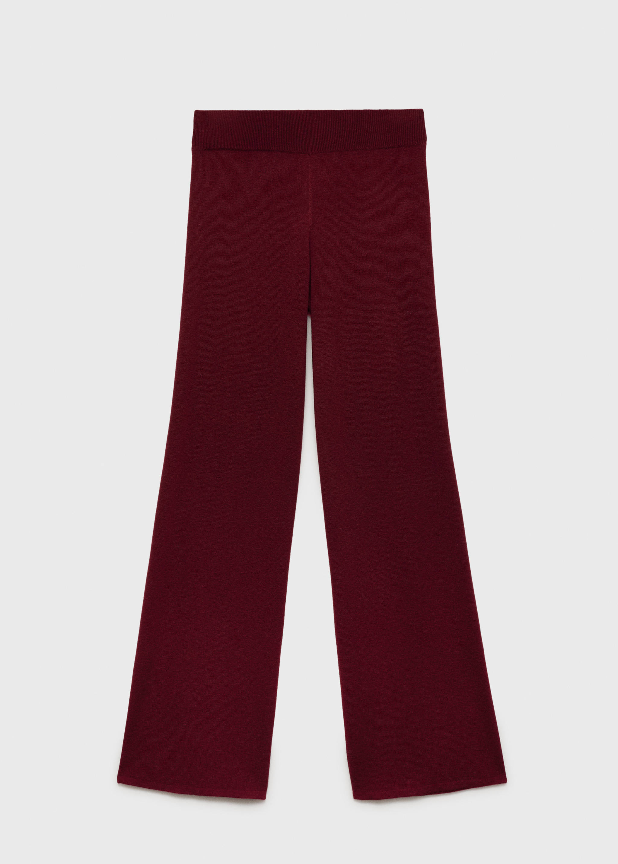 Straight knitted pants - Article without model