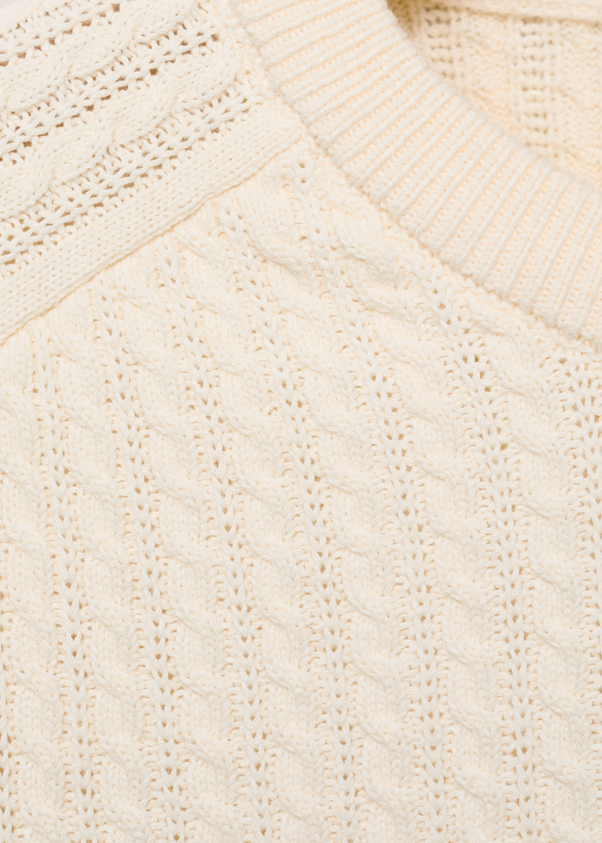 100% cotton braided sweater - Details of the article 8