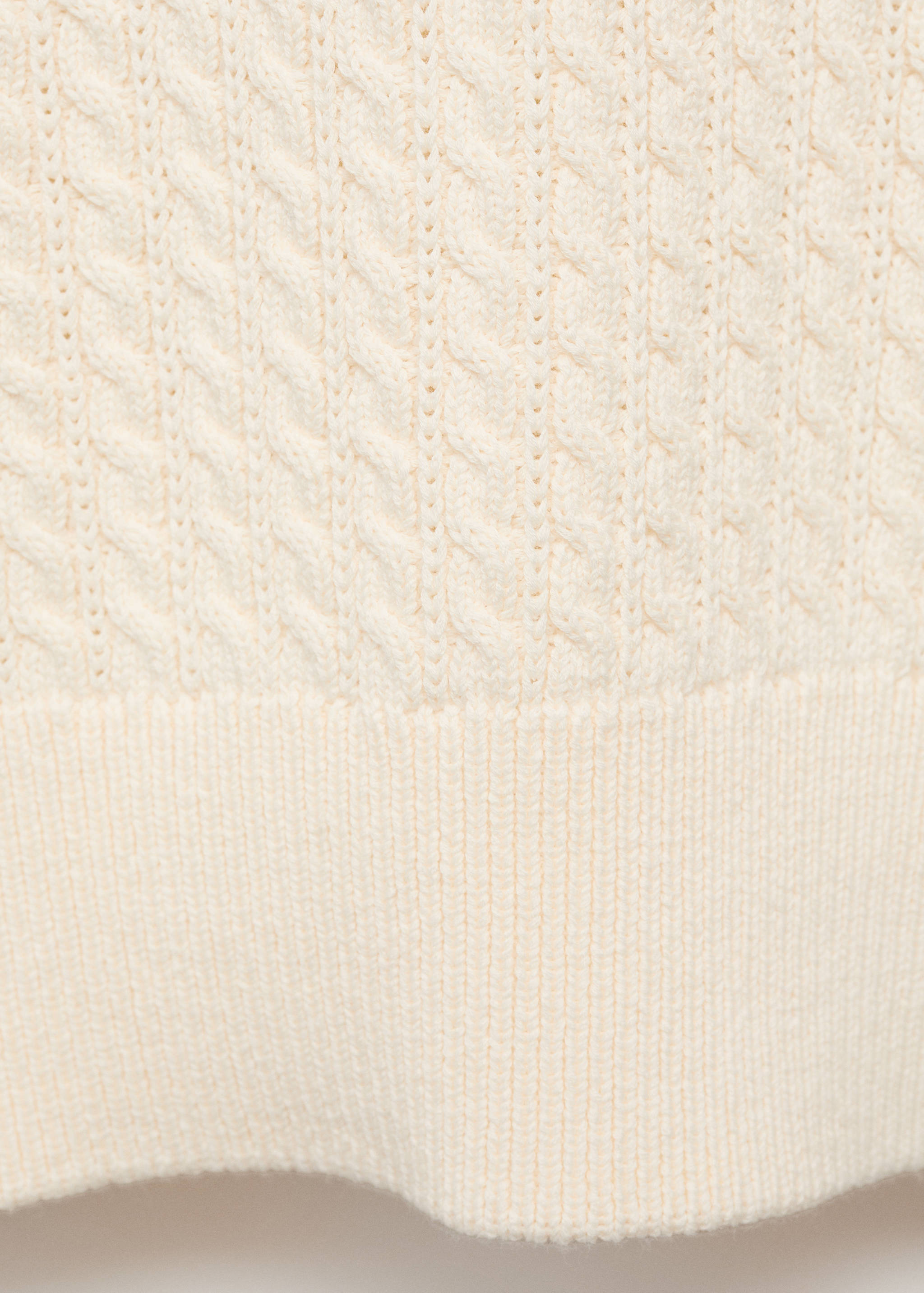100% cotton braided sweater - Details of the article 0