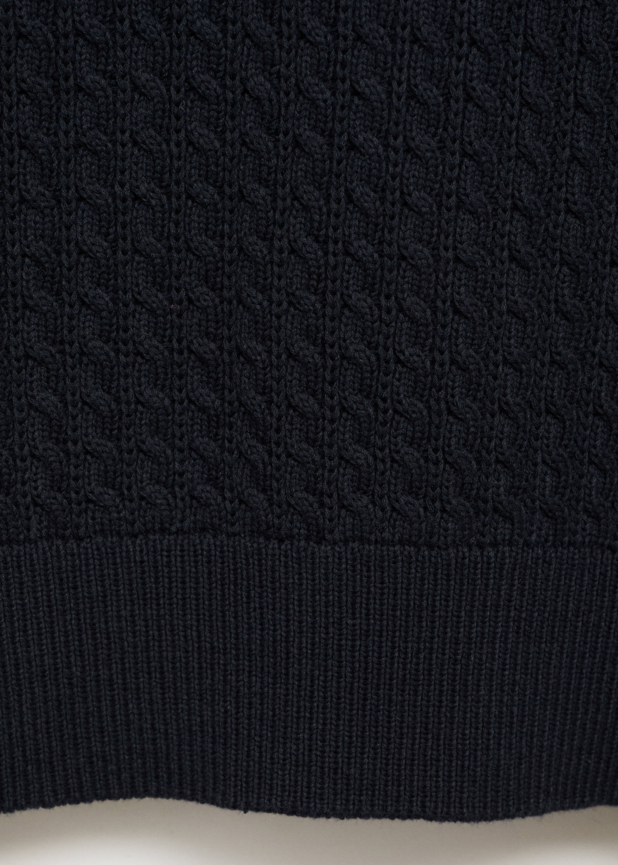 100% cotton braided sweater - Details of the article 0