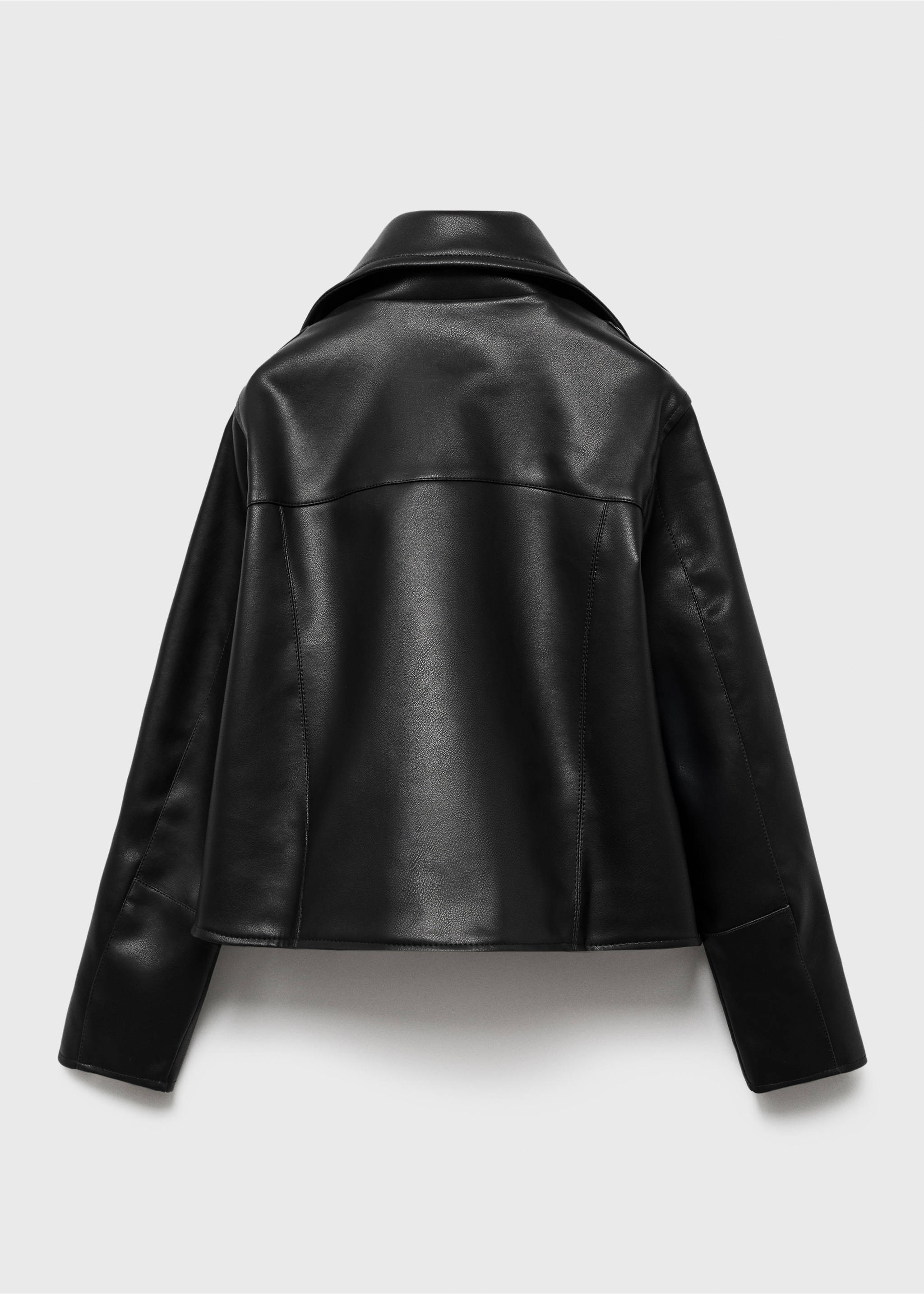 Veste biker en similicuir - Verso de l’article, Noir. Ref: 17045151-00.