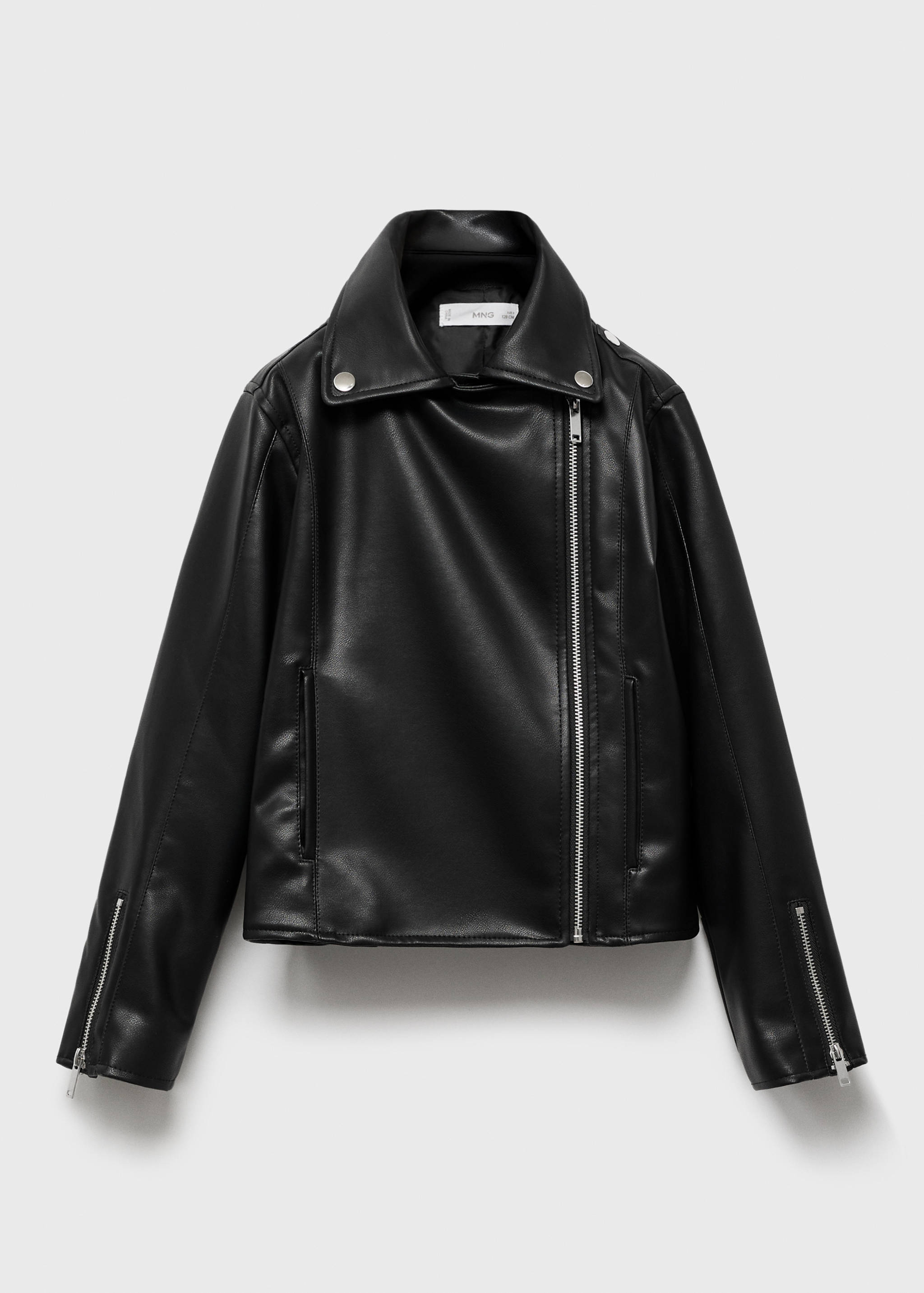 Leather-effect biker jacket - Article without model