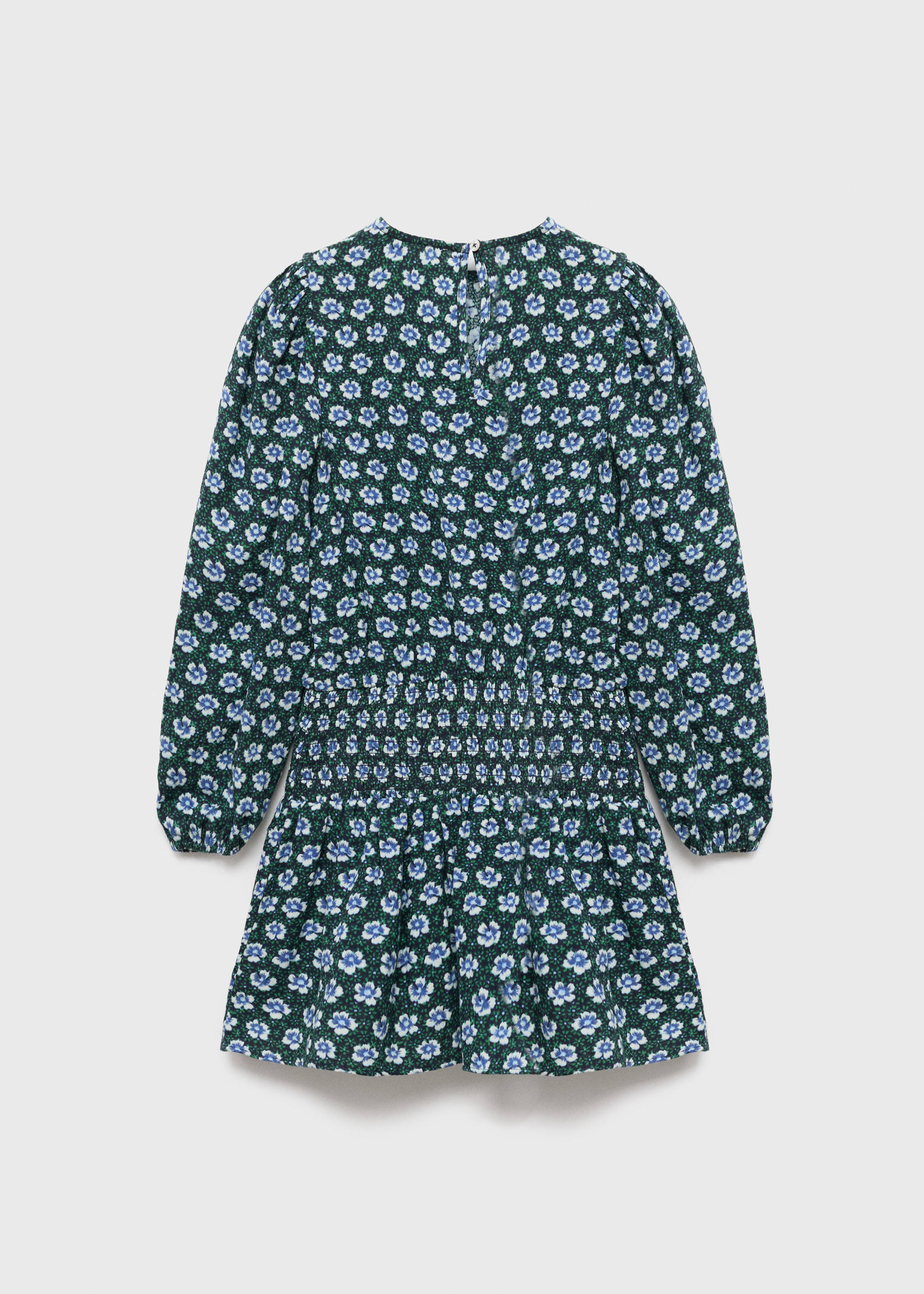 Robe fleurie froncée - Verso de l’article