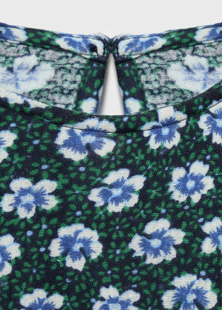 Ruched floral dress — Green