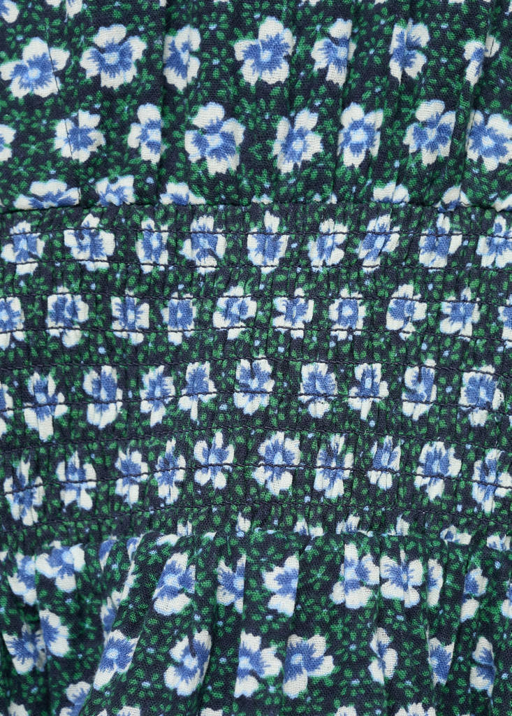Ruched floral dress — Green