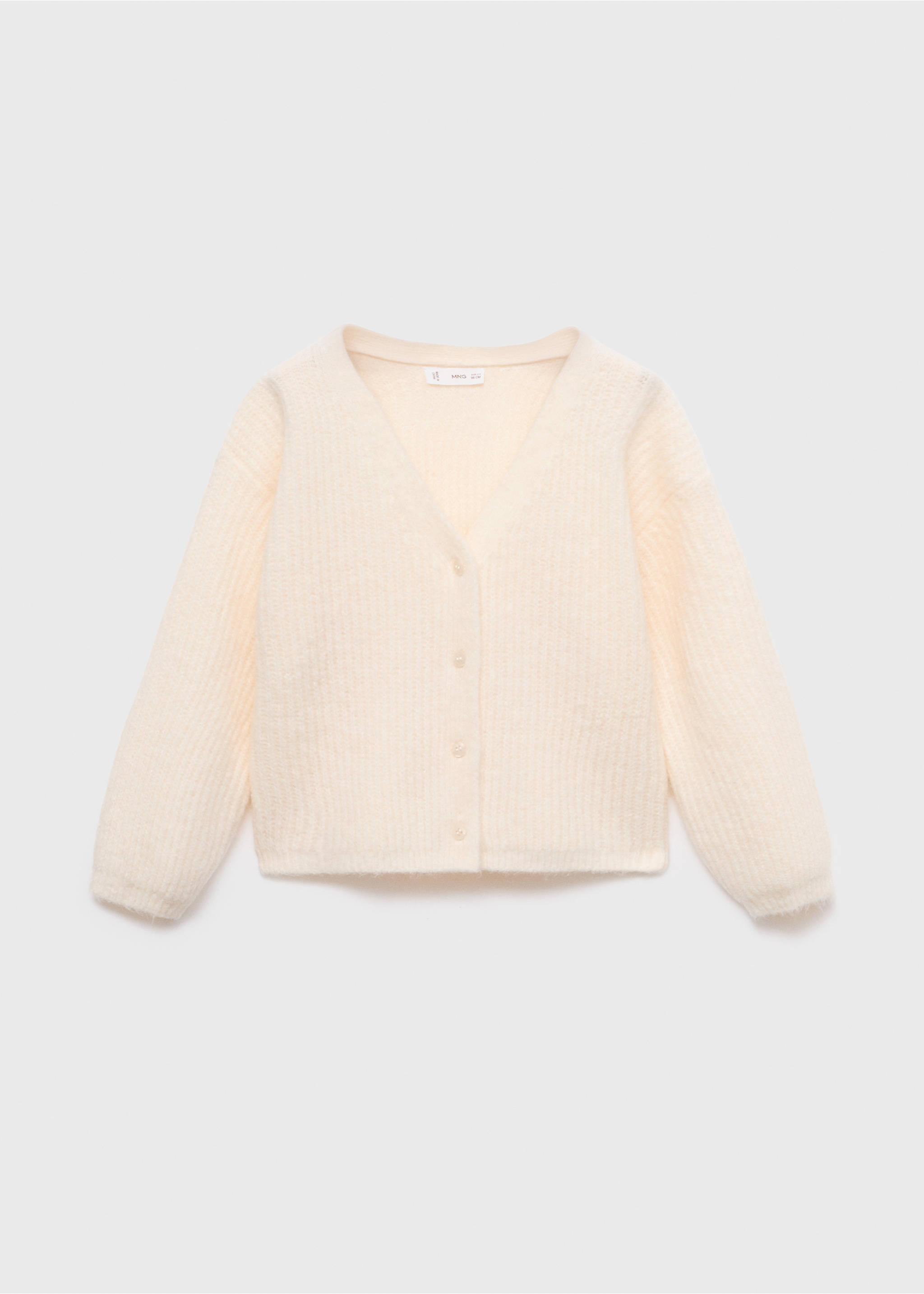 Cárdigan punto grueso - Artículo sin modelo, Blanco roto. Ref: 17045153-00.