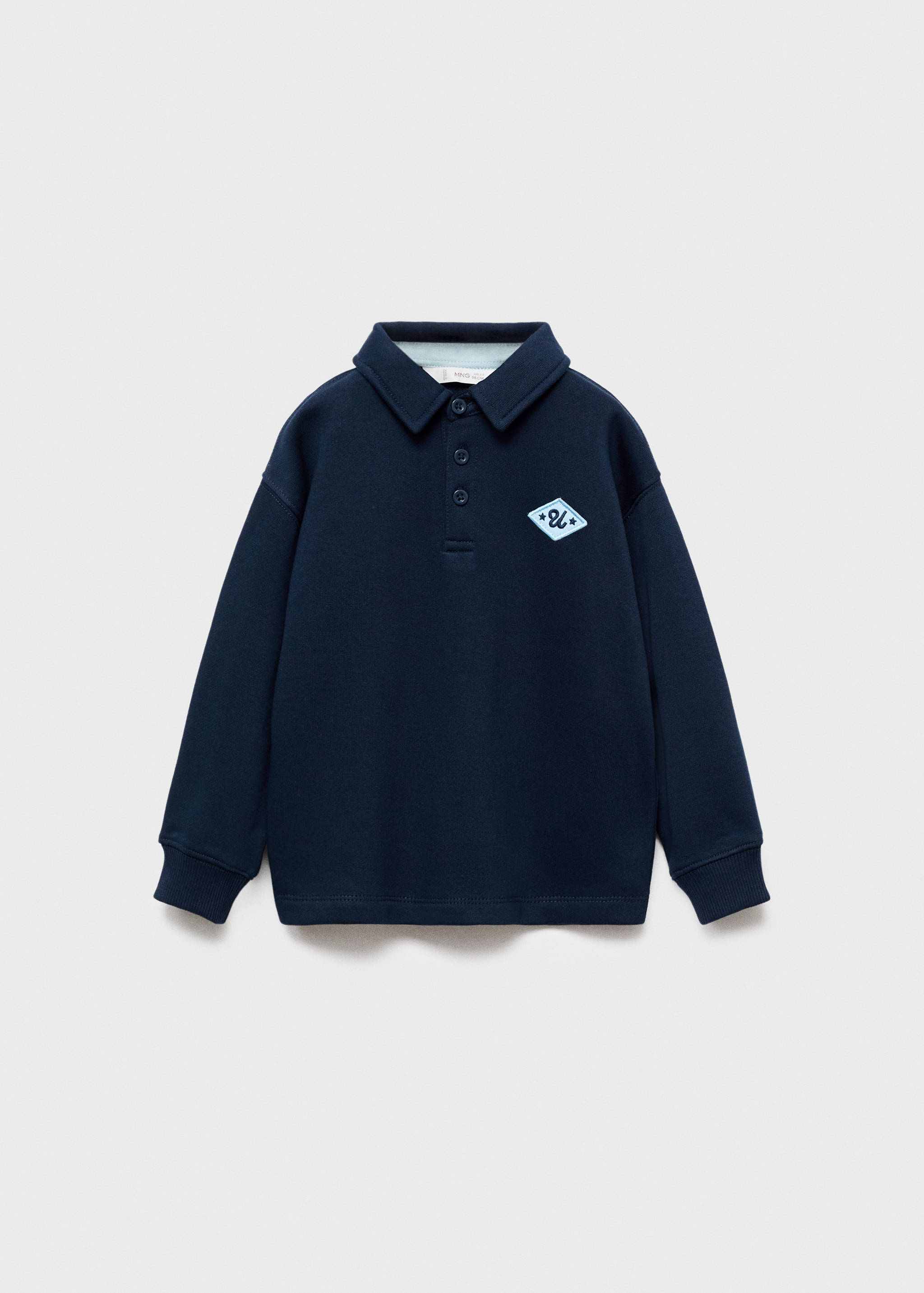 100% cotton polo-style sweatshirt - Article without model