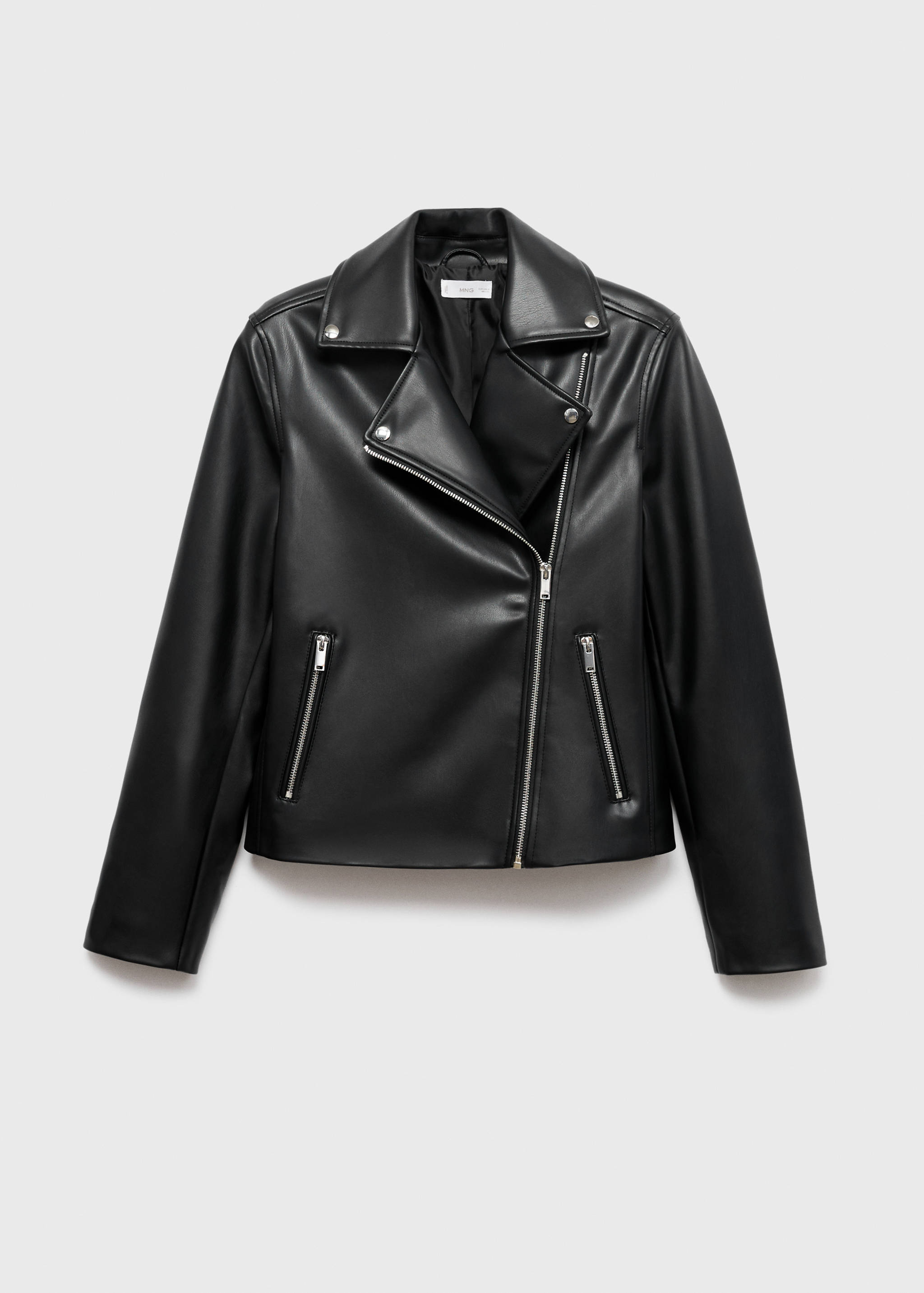 Leather-effect biker jacket - Article without model