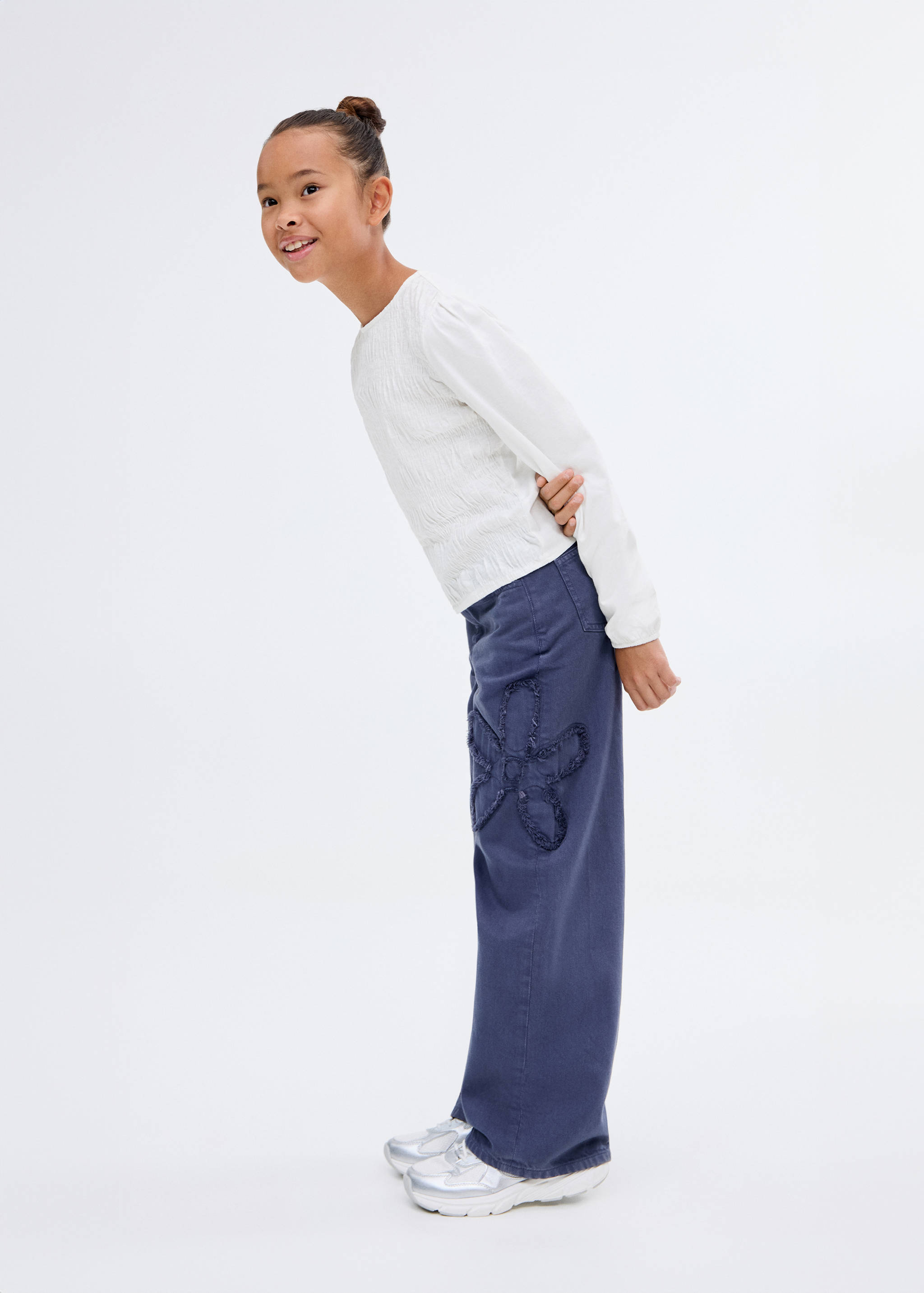 Long-sleeved t-shirt with ruffles - General plane