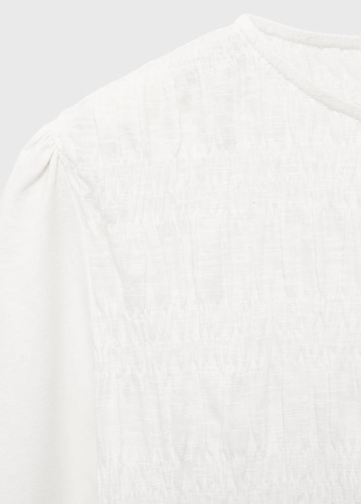 Long-sleeved t-shirt with ruffles — Off White