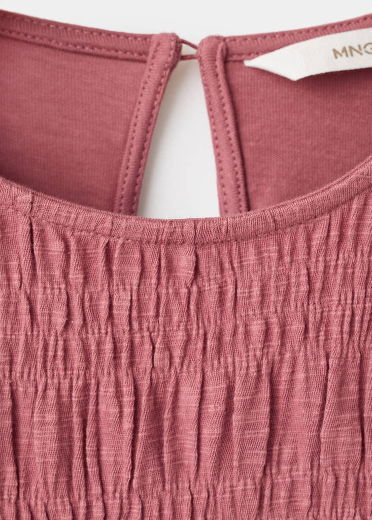 Long-sleeved t-shirt with ruffles — Strawberry