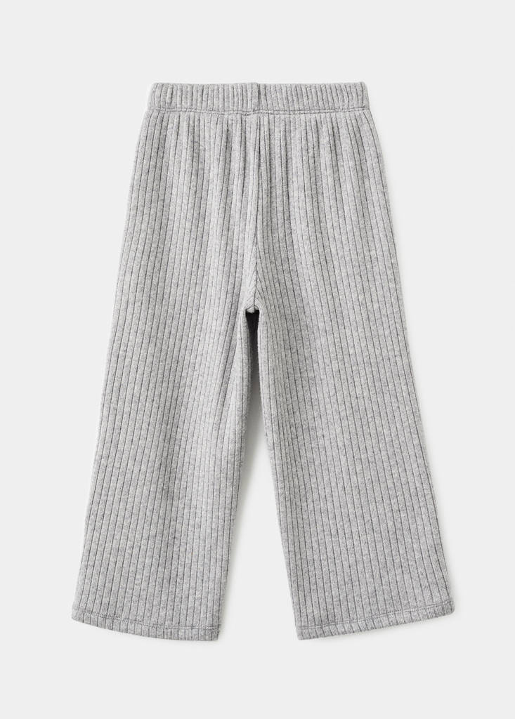 Ribbed trousers — Medium Heather Grey