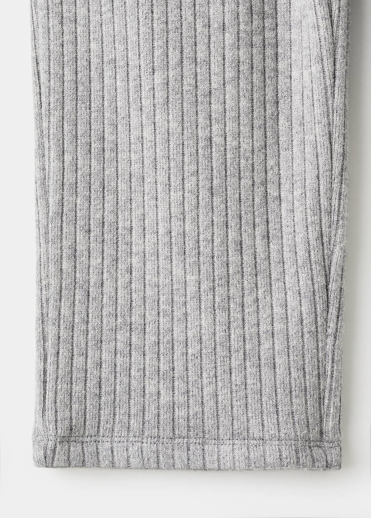 Ribbed trousers — Medium Heather Grey