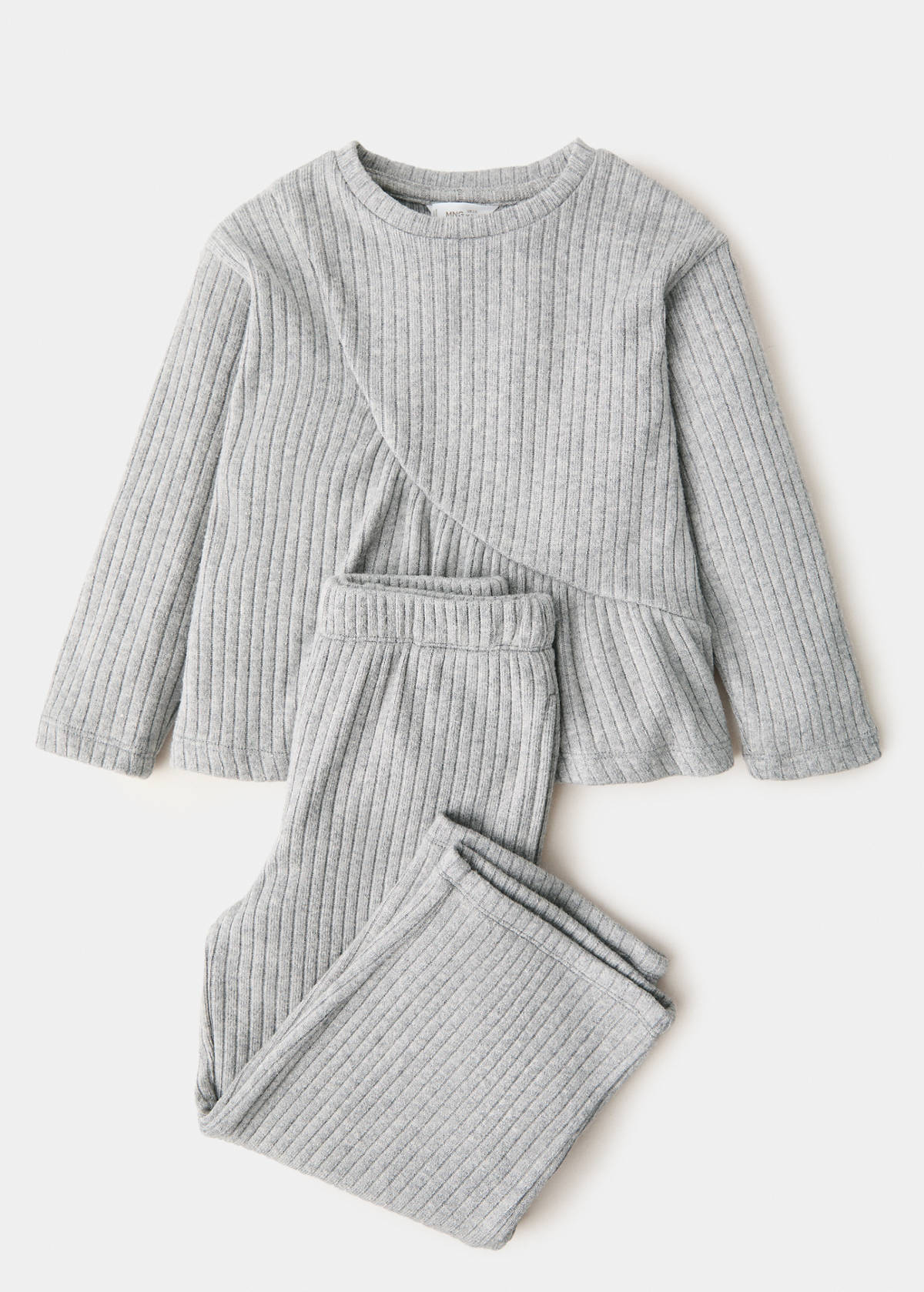 Ribbed trousers — Medium Heather Grey