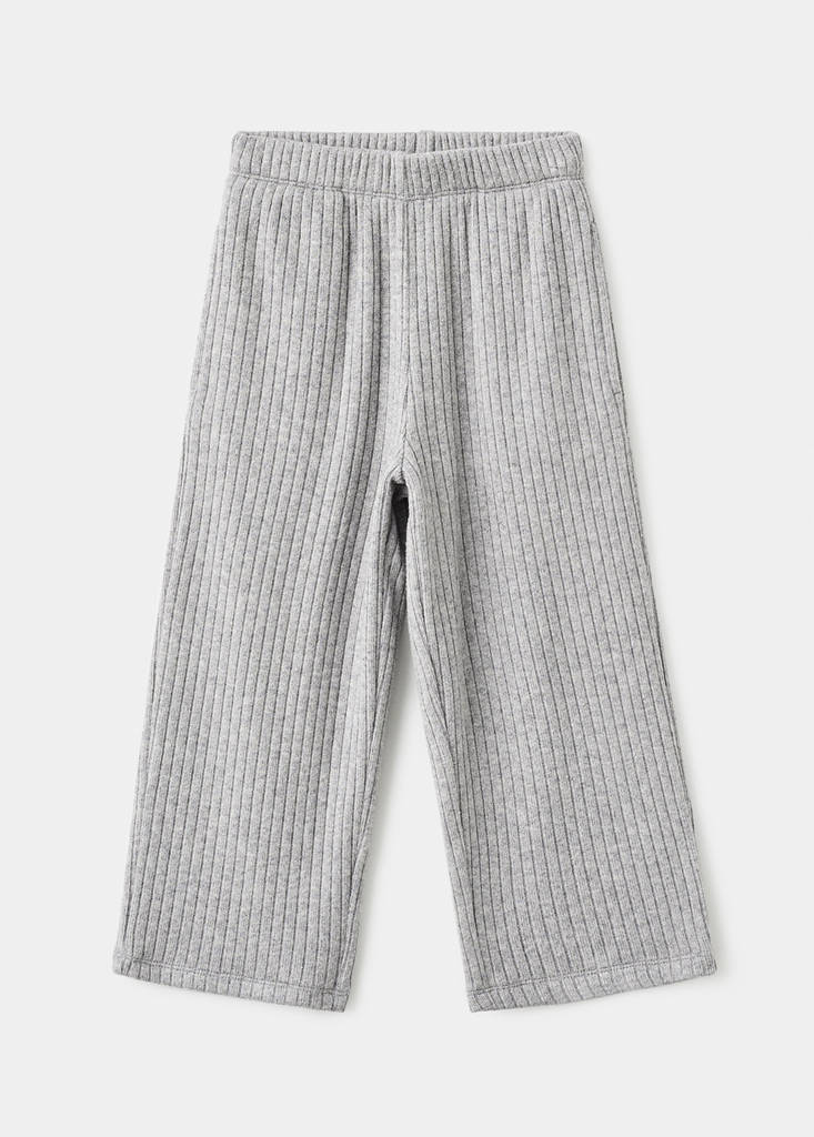 Ribbed trousers — Medium Heather Grey