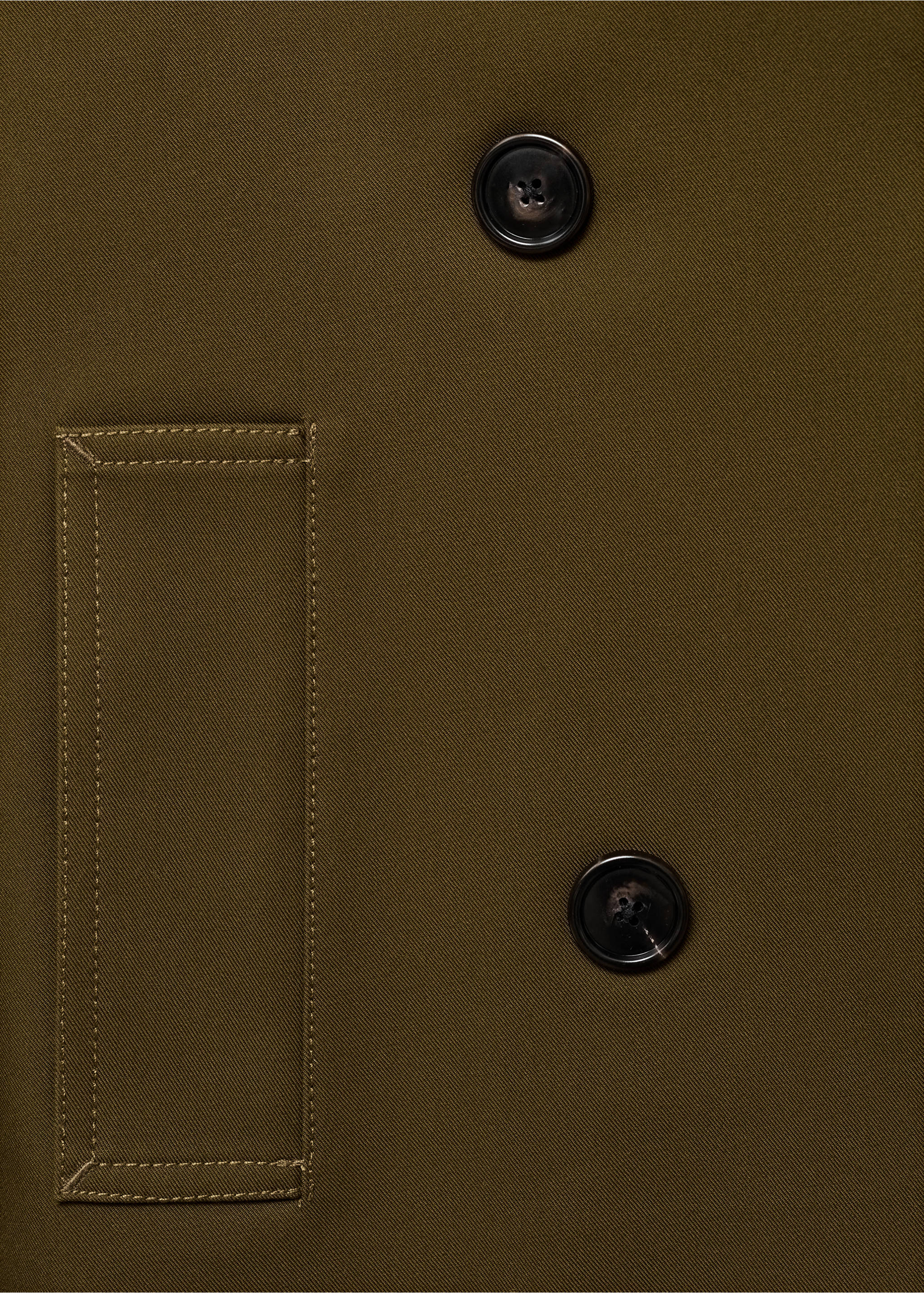 短款超大版型双排扣风衣 - null, 卡其. Ref: 17045161-00.