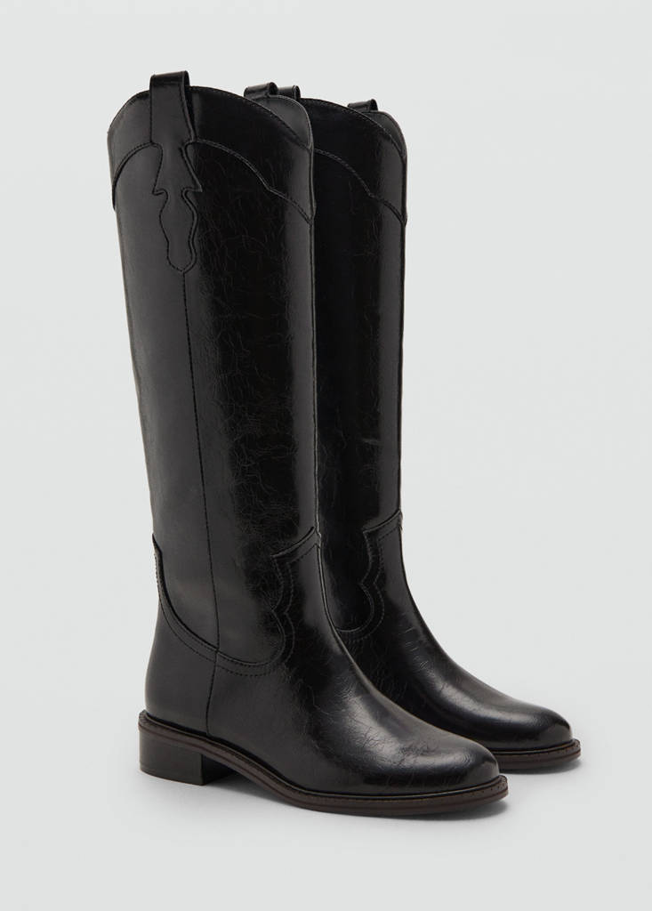 Knee-length boots — Brown