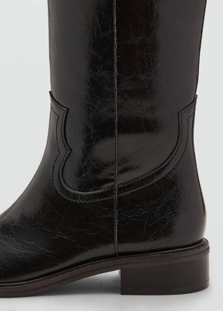 Knee-length boots — Brown