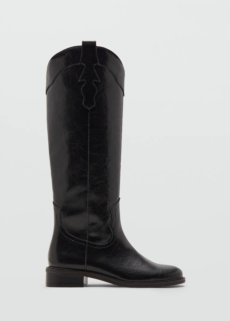 Knee-length boots — Brown