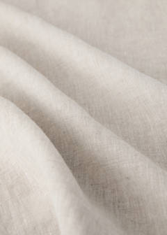 Washed linen duvet cover for cot — Beige 3