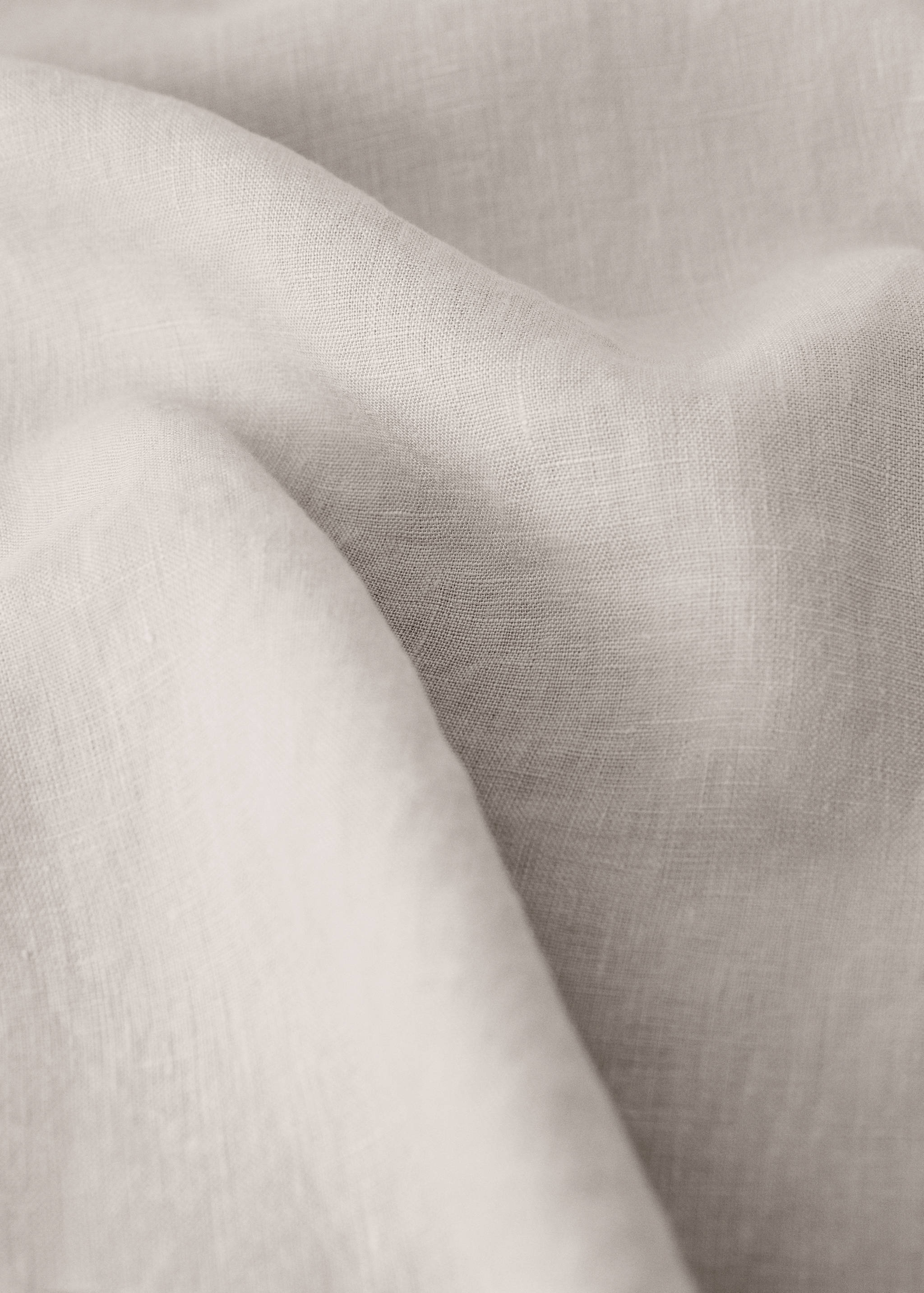 Washed linen duvet cover for cot - Details of the article 2