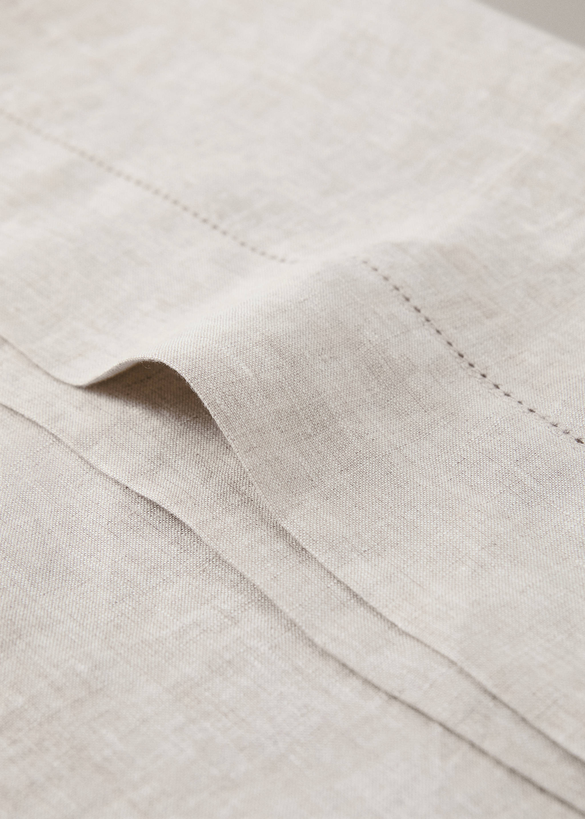 Washed linen pillowcase with hemstitch 45x110 cm - Details of the article 2