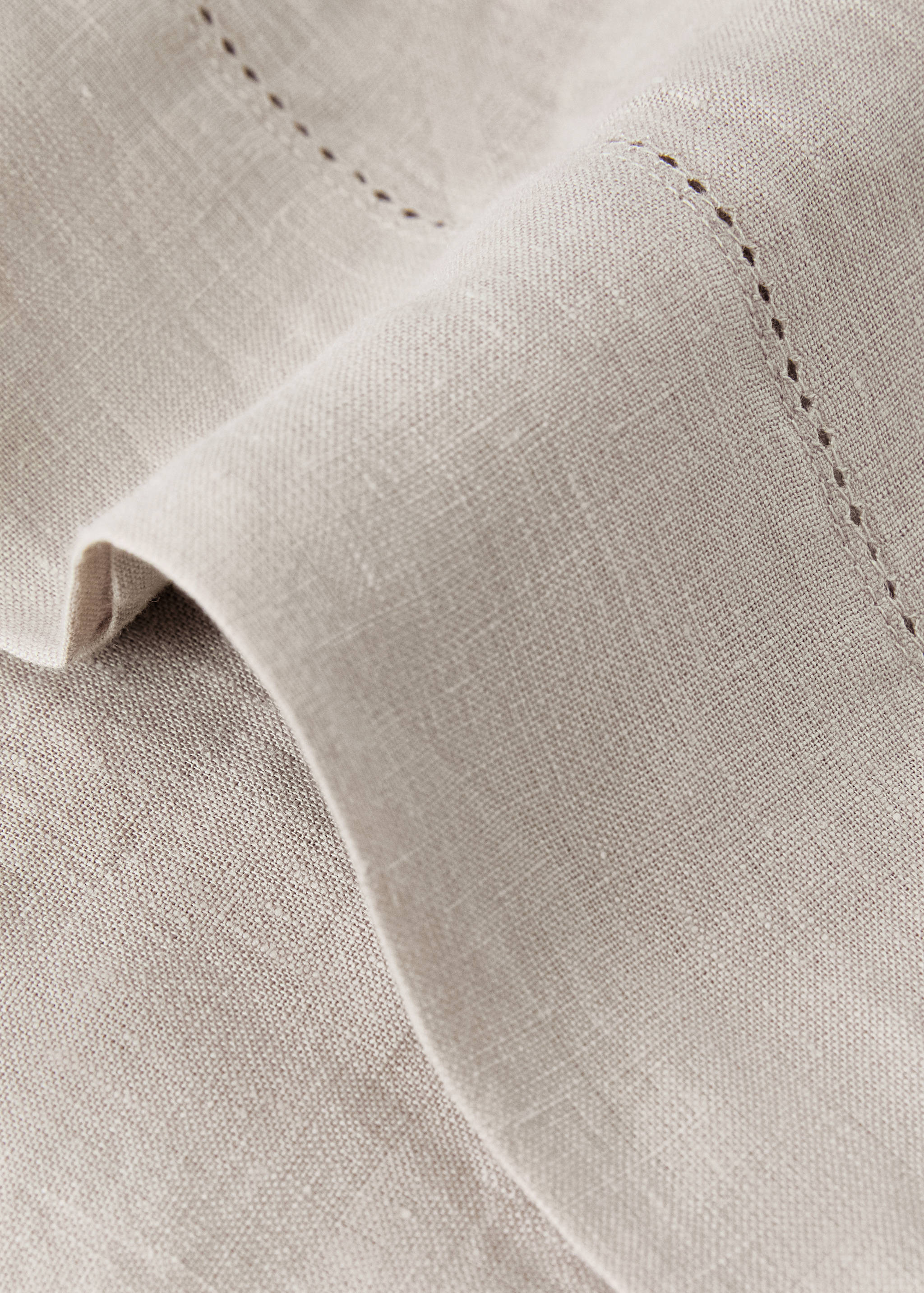 Washed linen pillowcase with hemstitch 45x110 cm - Details of the article 2