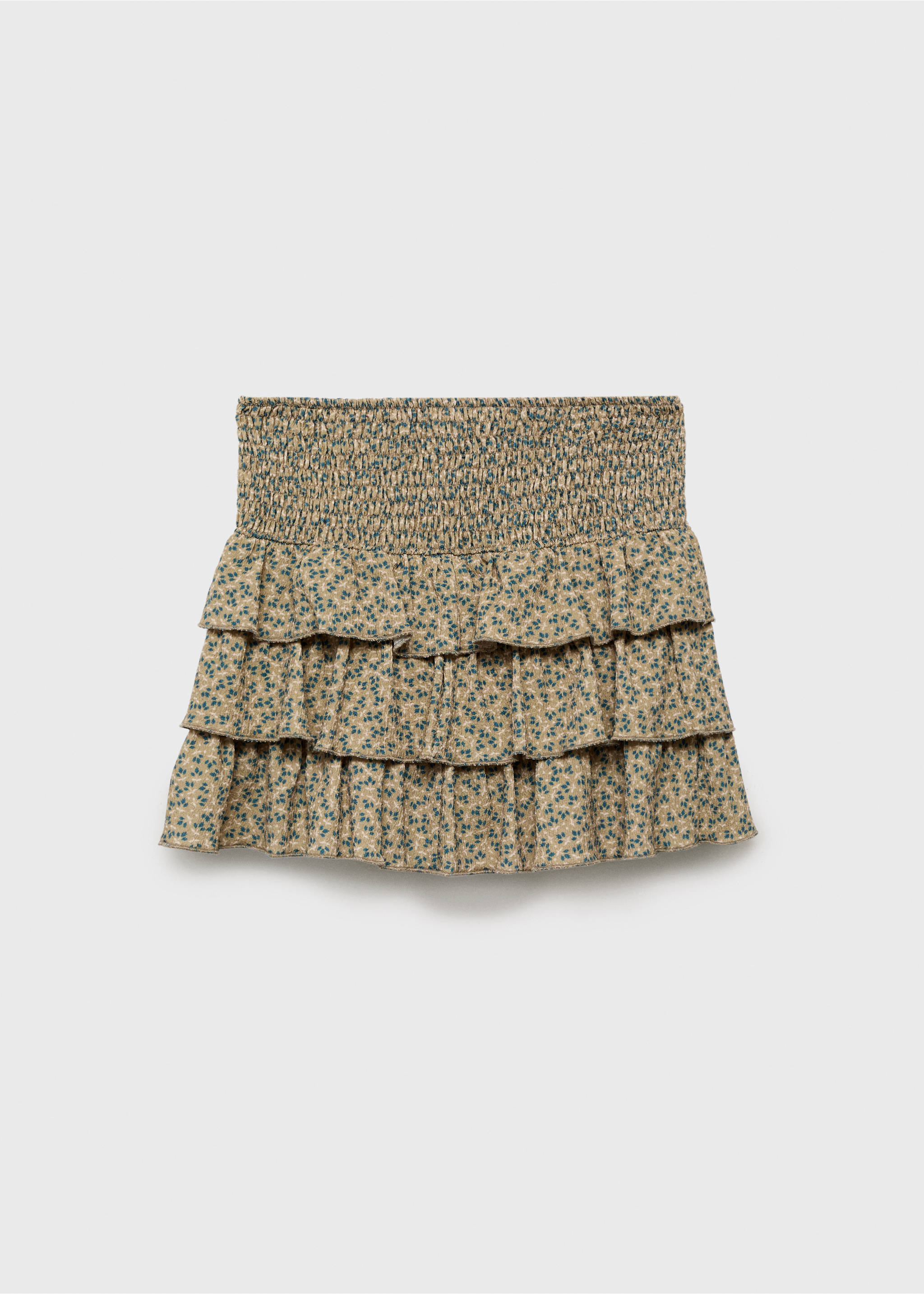 Floral A-line skirt - Reverse of the article, Green. Ref: 17045167-00.