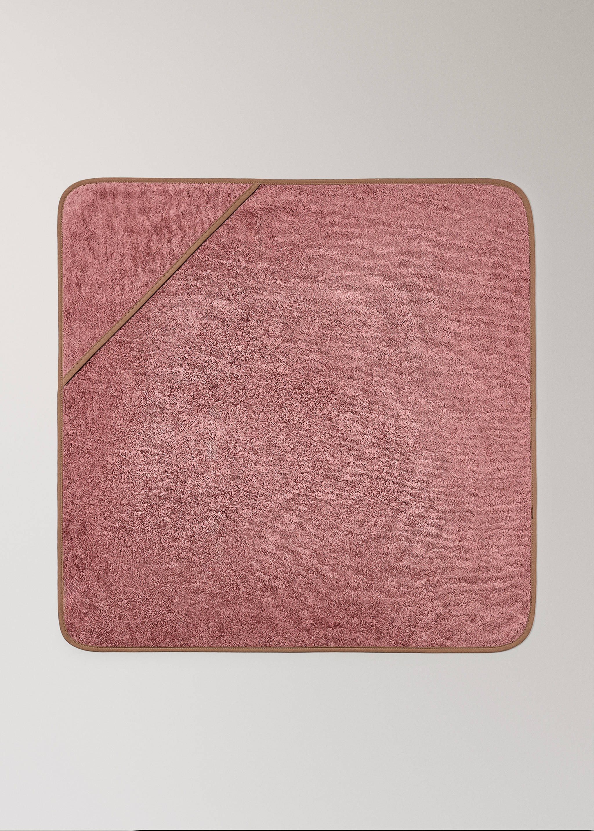 Cape de bain enfant avec liseré contrastant - Article sans modèle