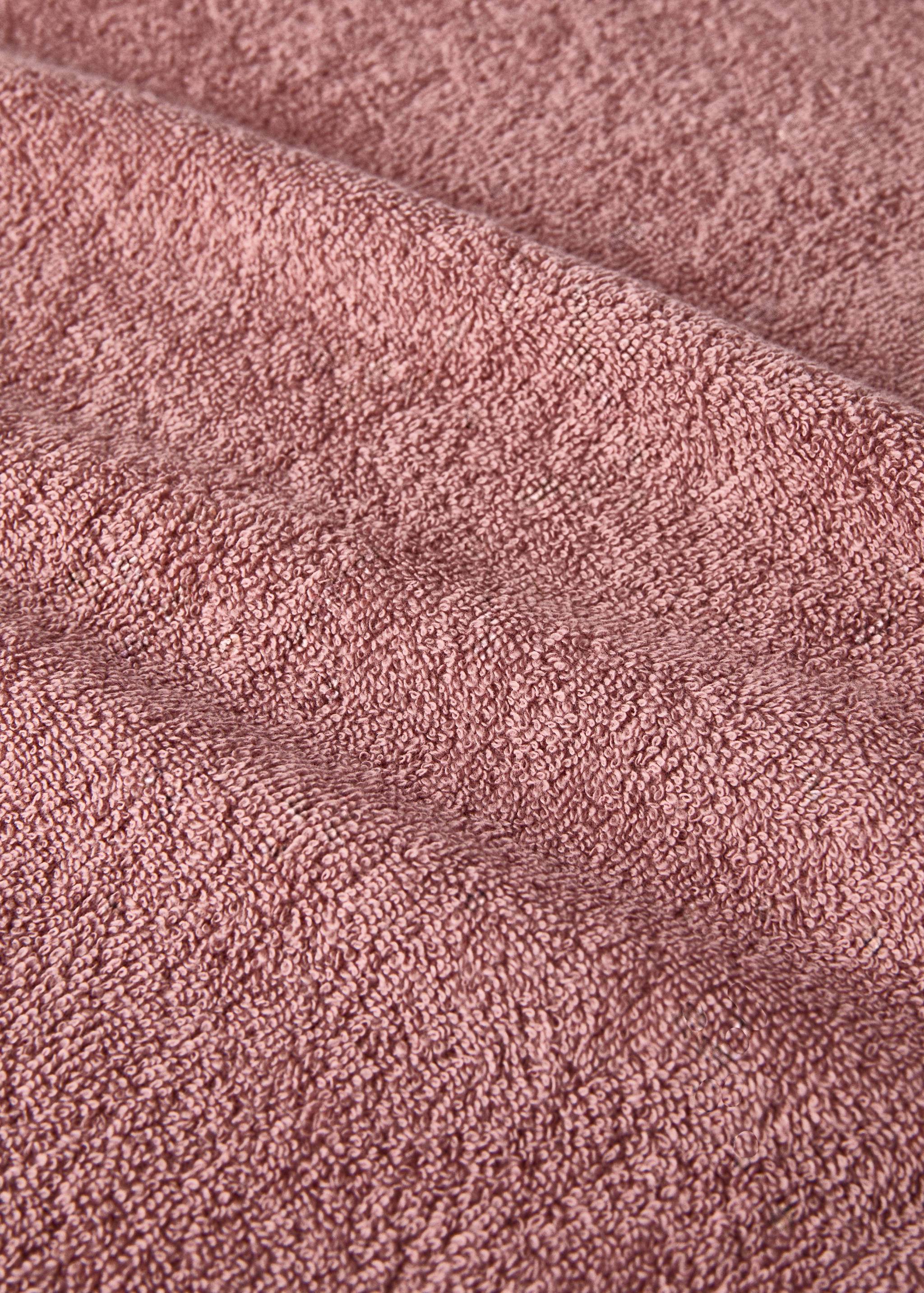 Cotton washbasin towel with contrasting trim - Details of the article 3