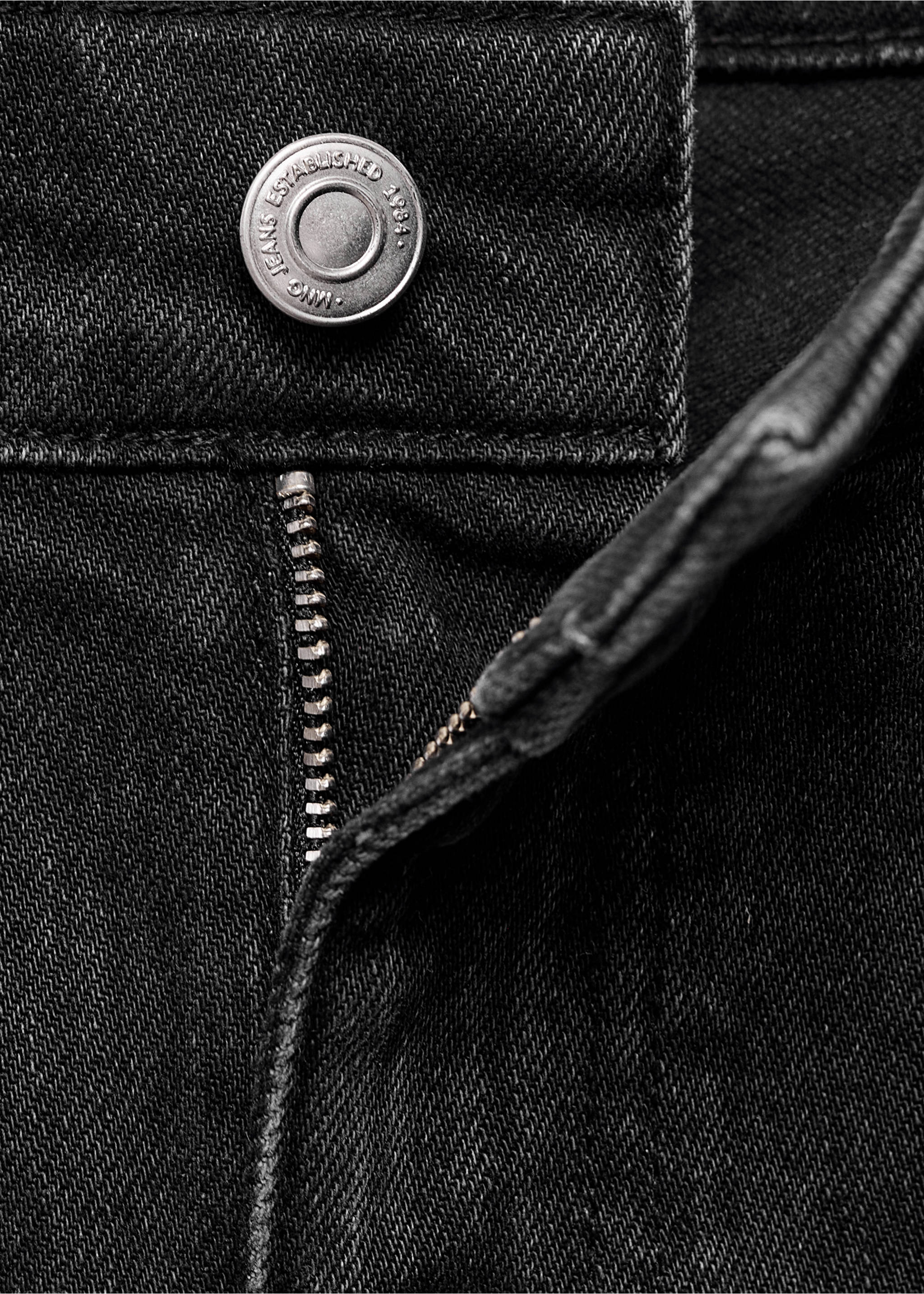 Jean slim taille haute - Détail de l'article 8, Black denim. Ref: 17045171-00.