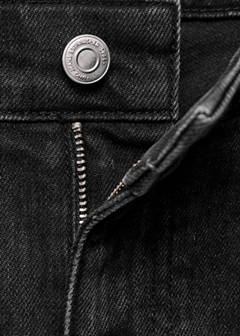 Slim-fit high-waist jeans — Black denim 11