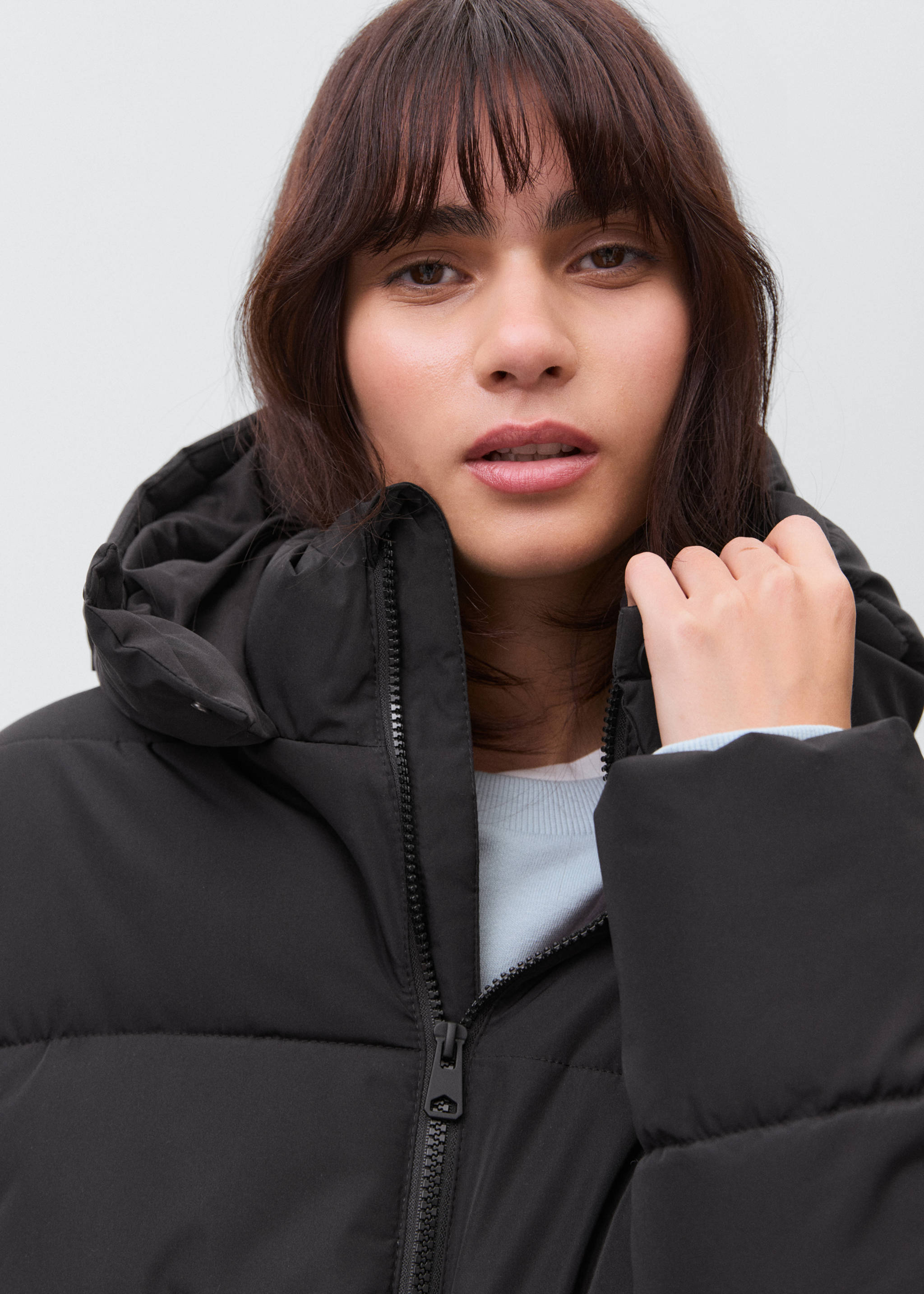 Длинный стёганый анорак - Деталь изделия 1