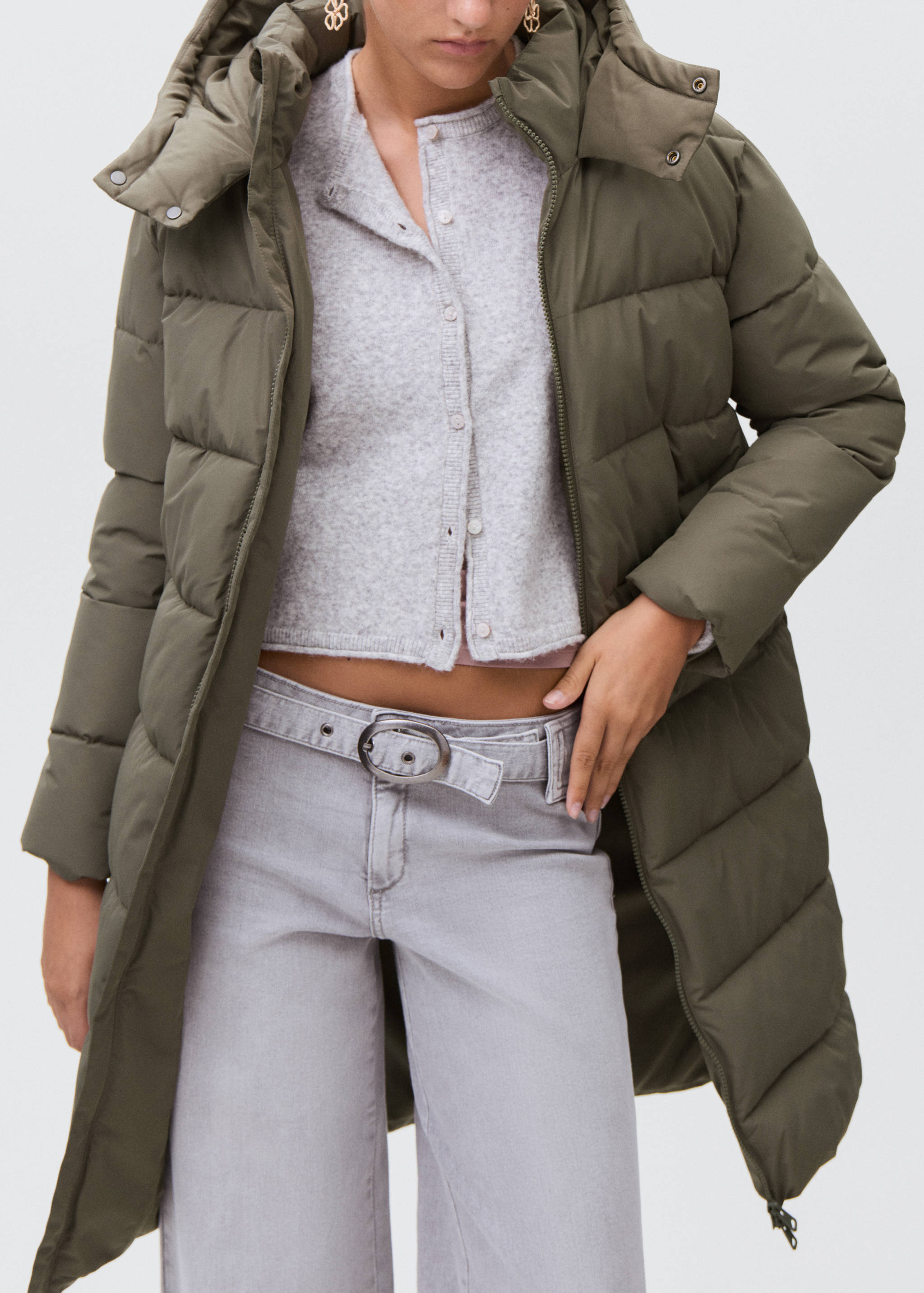 Длинный стёганый анорак - Деталь изделия 6