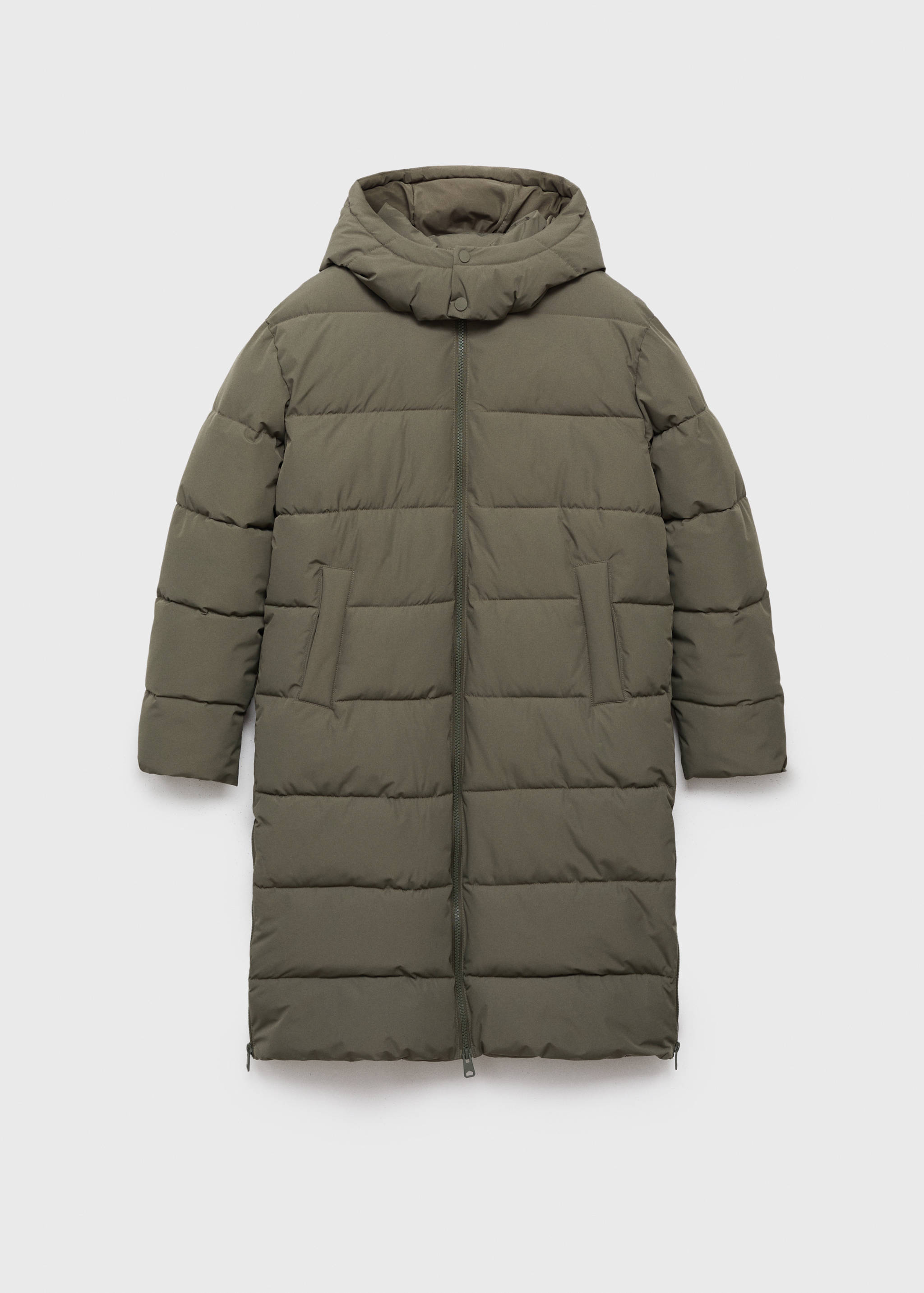 Длинный стёганый анорак - Изделие без модели