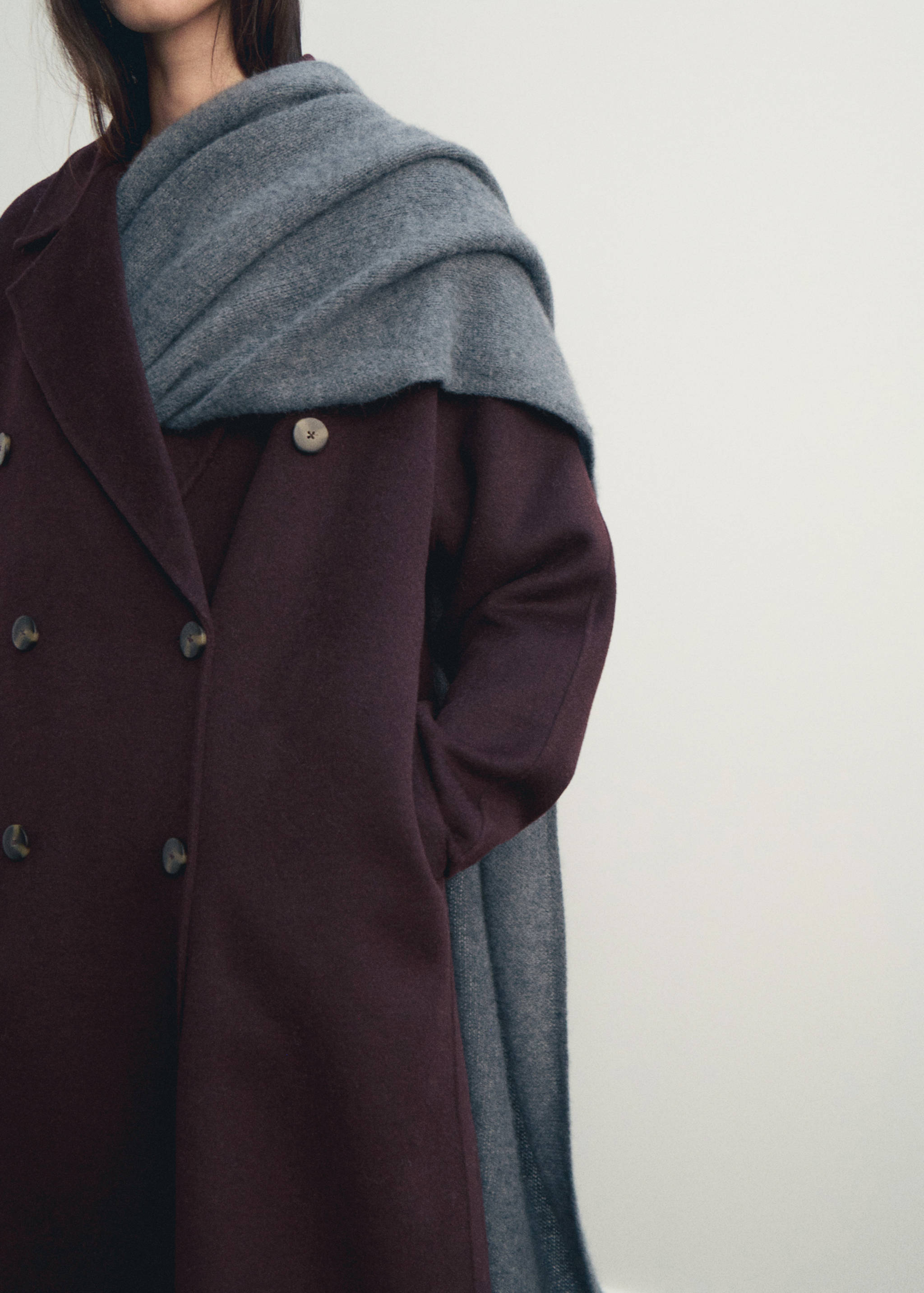 Handmade oversized wool coat - Details of the article 6