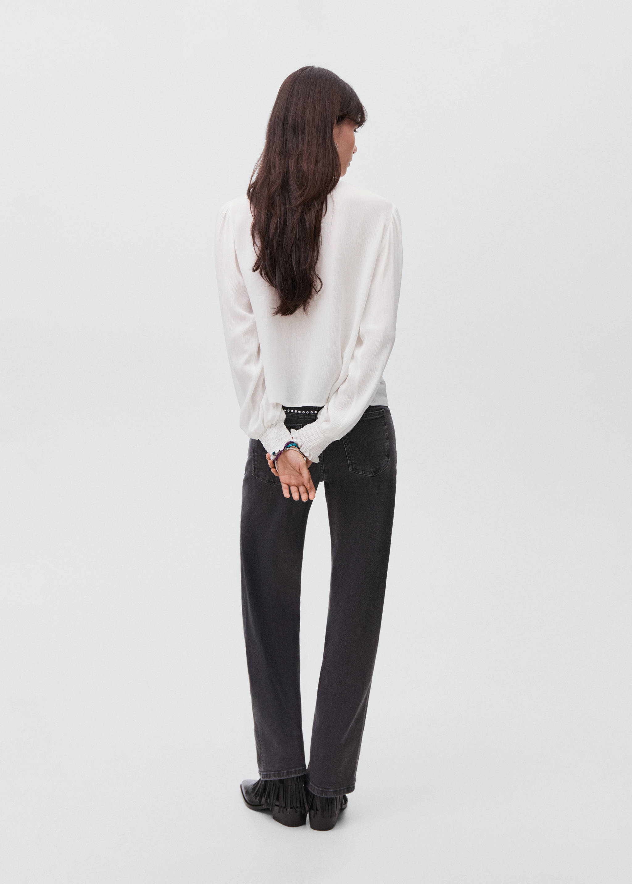 Ruched flowing blouse - Reverse of the article