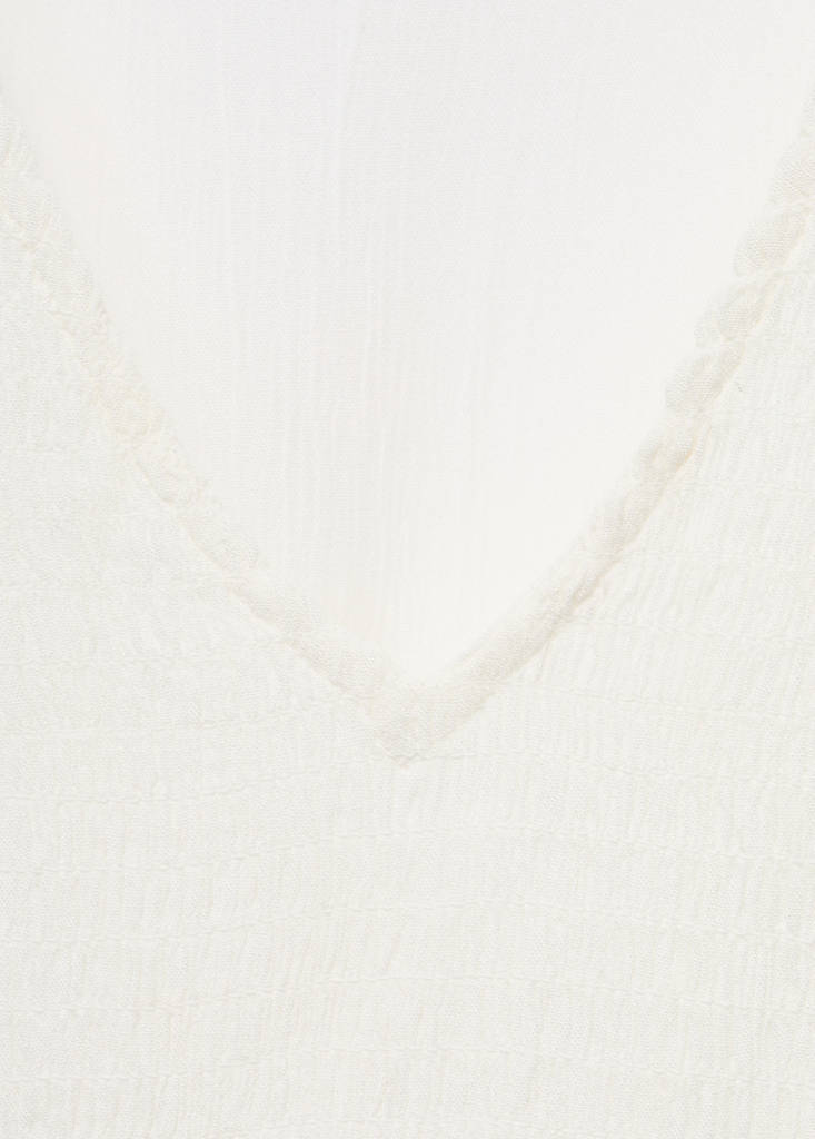 Ruched flowing blouse — Off White