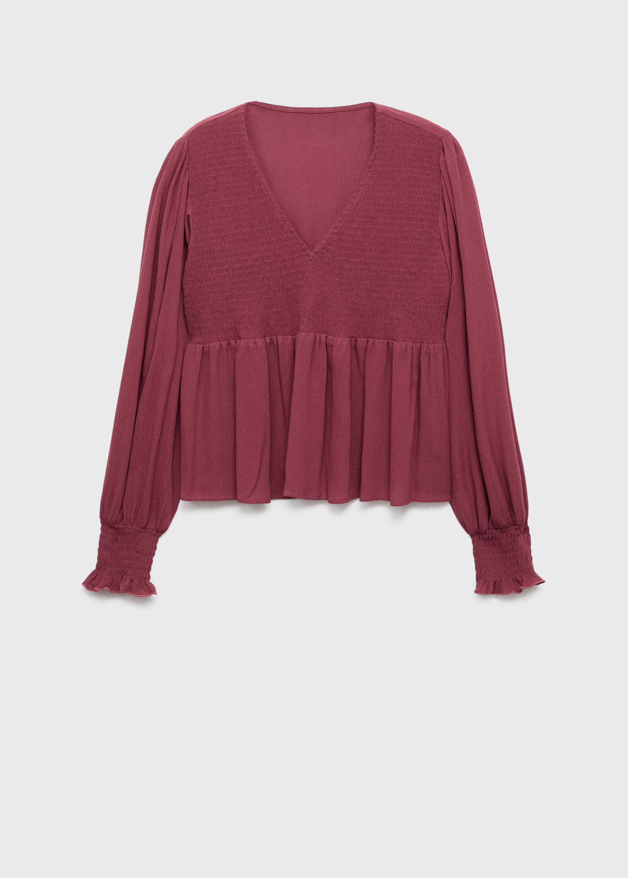 Blusa fluida fruncida - Artículo sin modelo