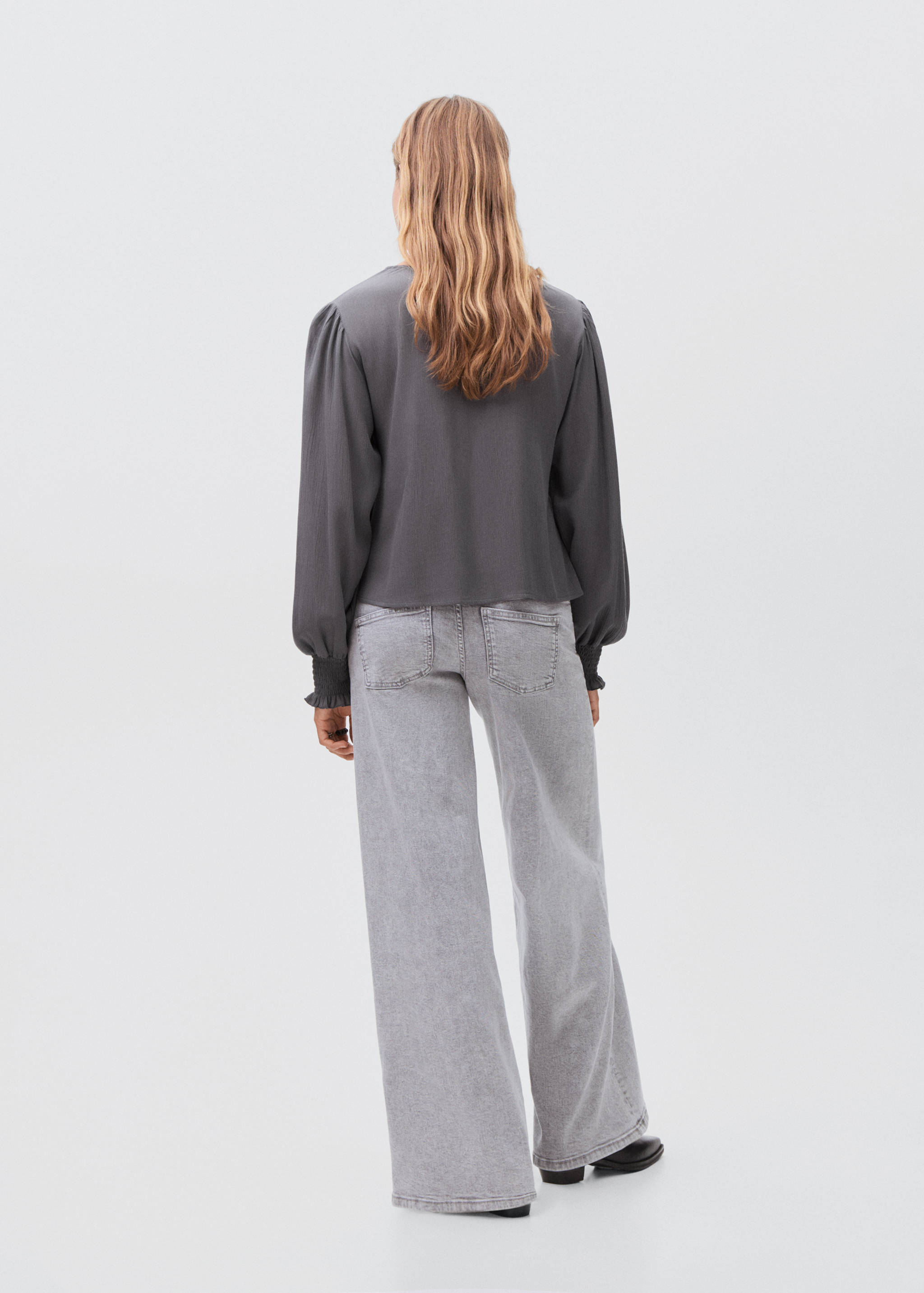 Ruched flowing blouse - Reverse of the article