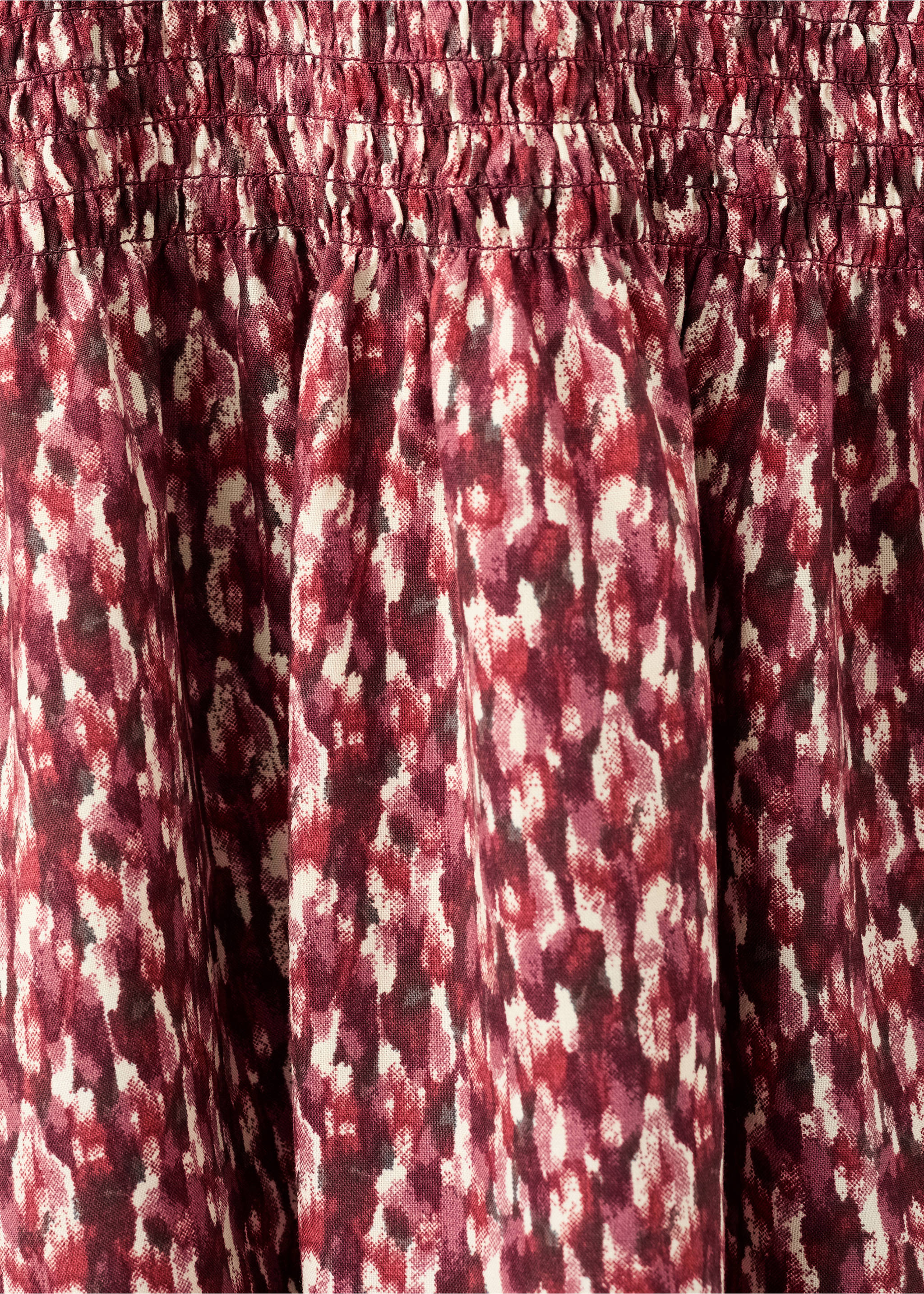 Vestido estampado volante - Detalle del artículo 8, Granate. Ref: 17045792-00.