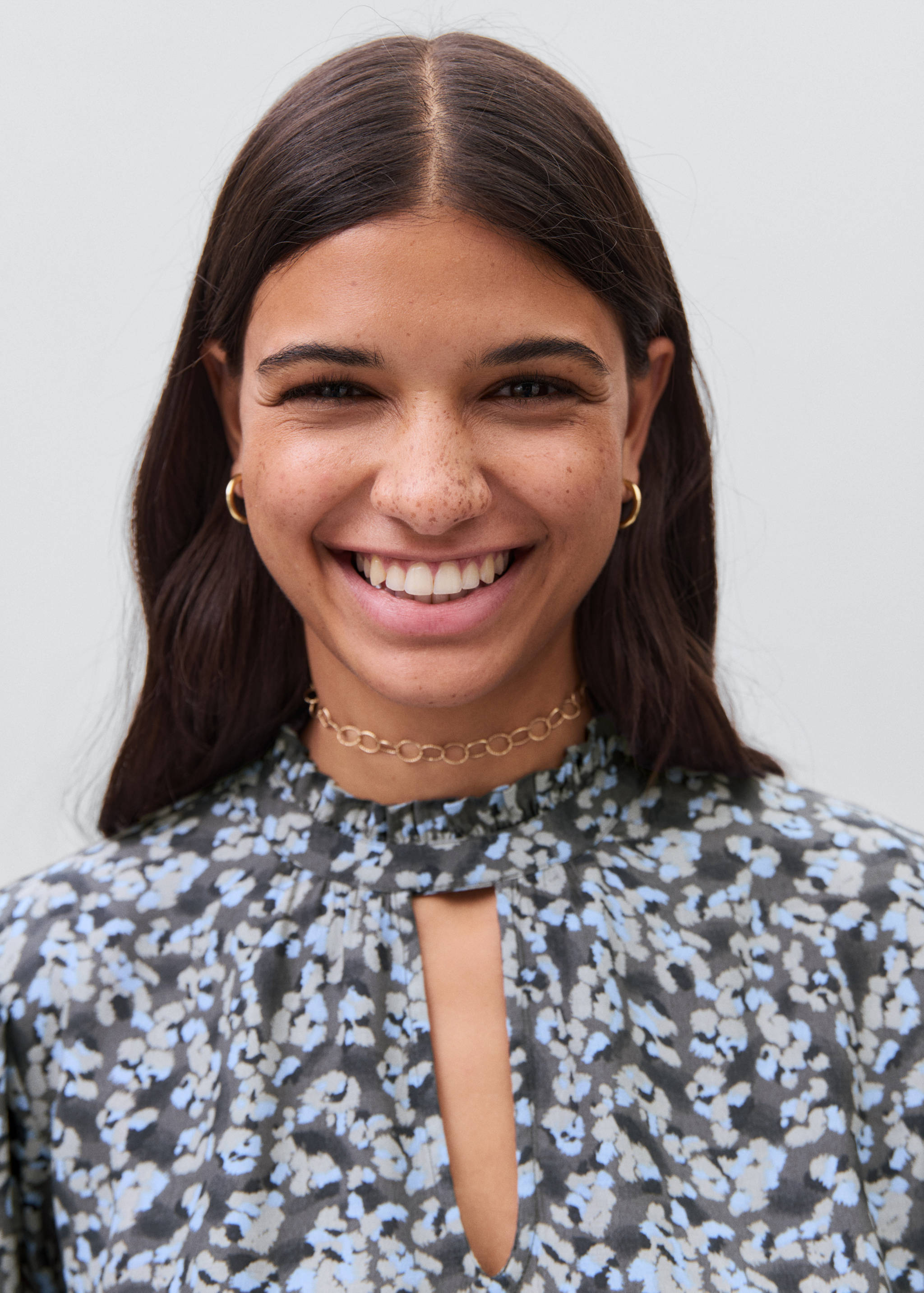 Flowy printed dress - Details of the article 1