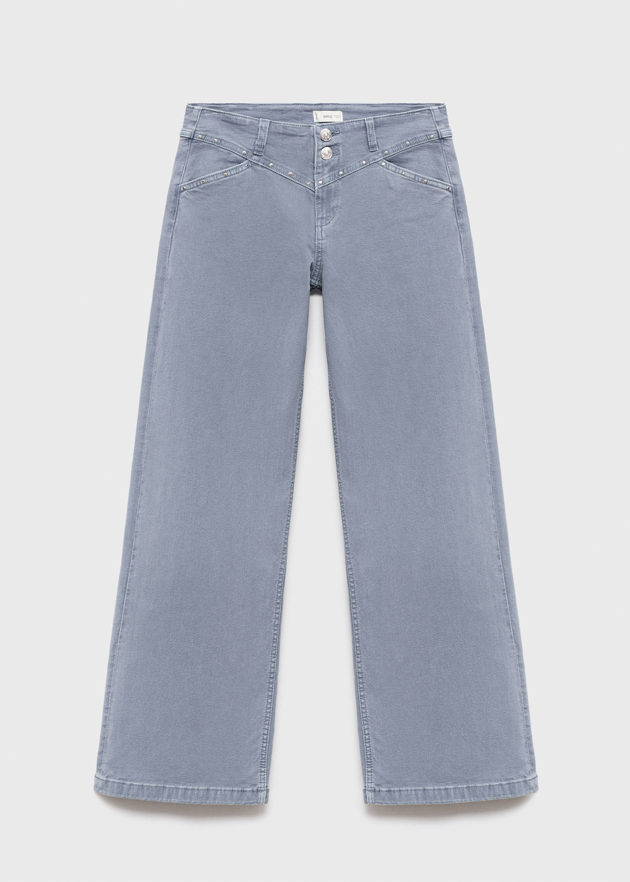 Low-waist studded jeans - Article without model