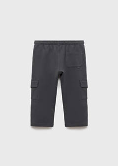 Cargo joggers with drawstring — Charcoal 3