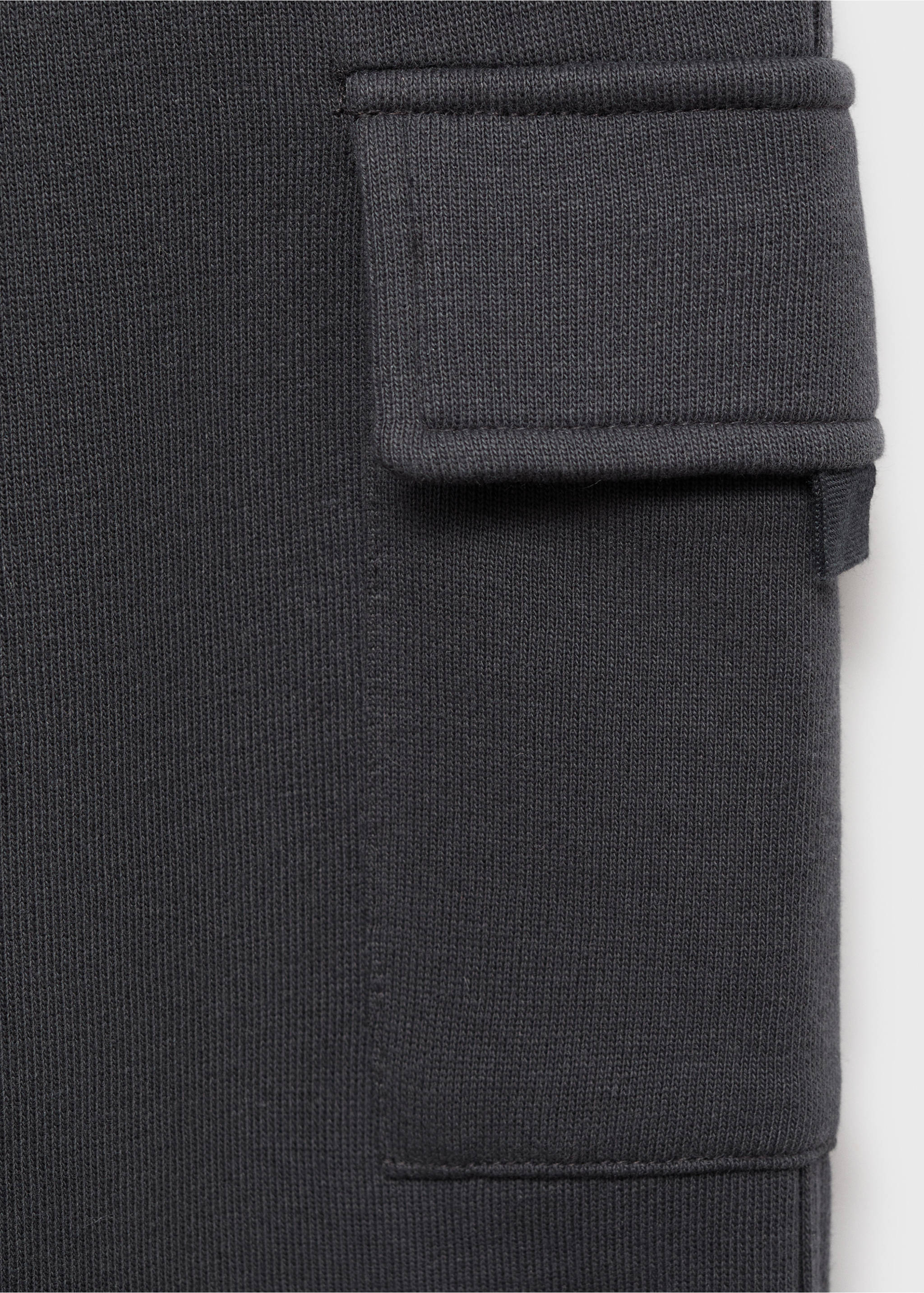 Cargo joggers with drawstring - Details of the article 0, Charcoal. Ref: 17045798-00.