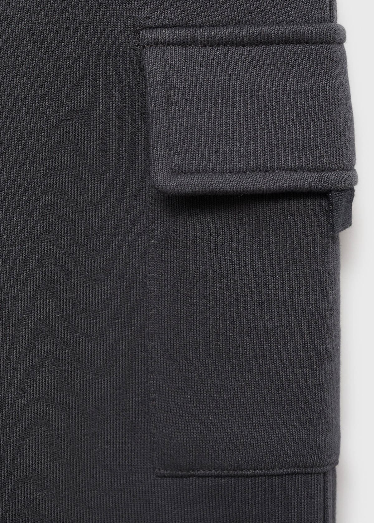 Cargo joggers with drawstring — Charcoal